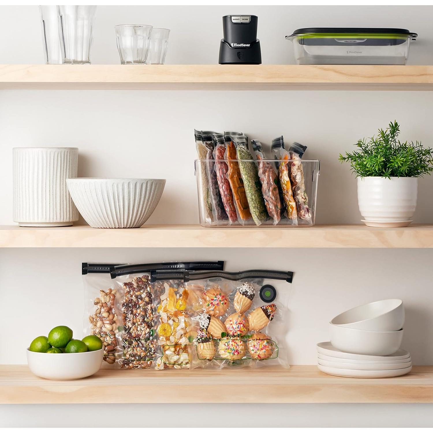 Bolsas Reutilizables FoodSaver de 3.78 L para Sellado al Vacío