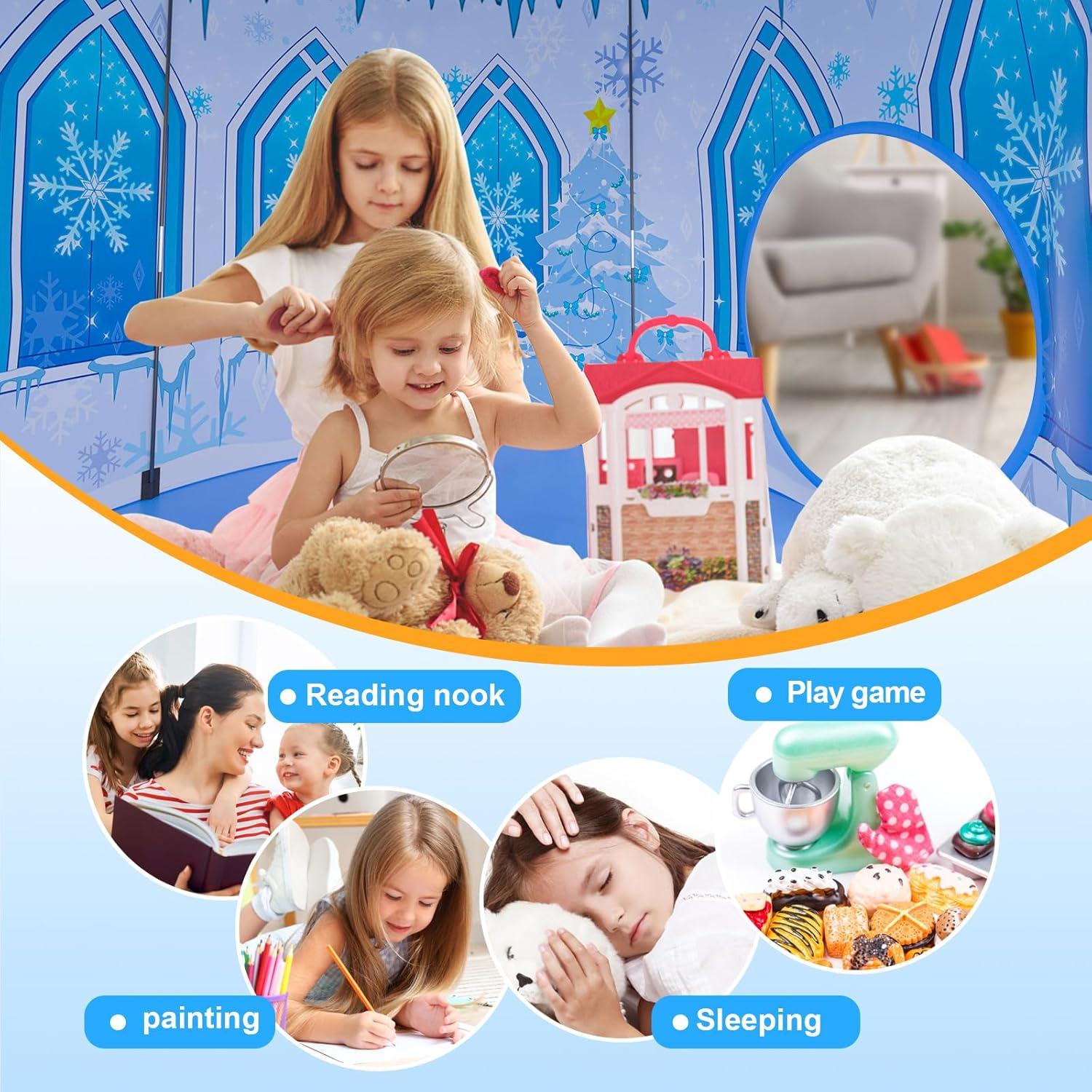 Carpa de Juego Frozen 3 en 1 Shenzhenshi - Casa, Túnel y Piscina