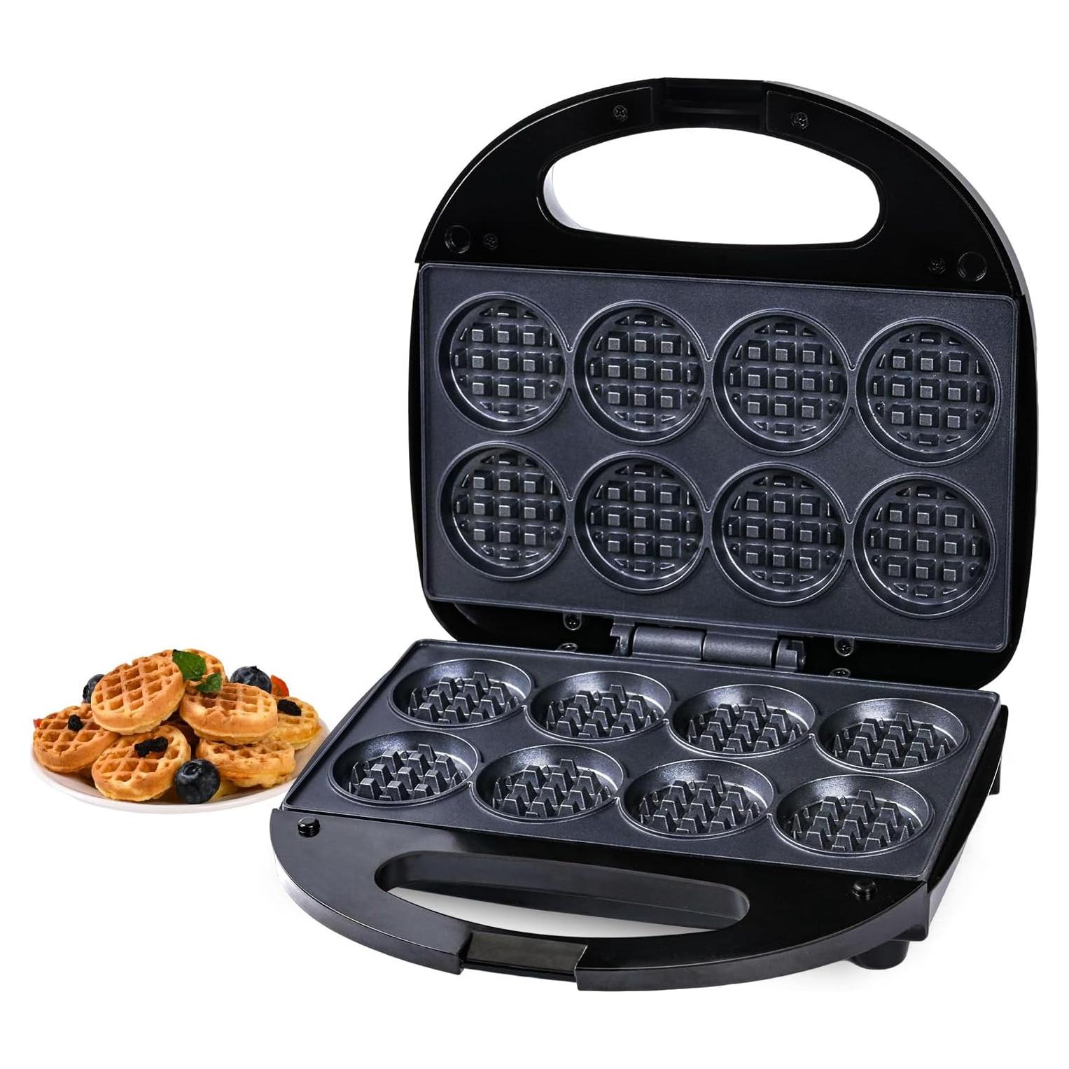 Mini Máquina de Waffles BUBEHYMY 8 pcs Antiadherente