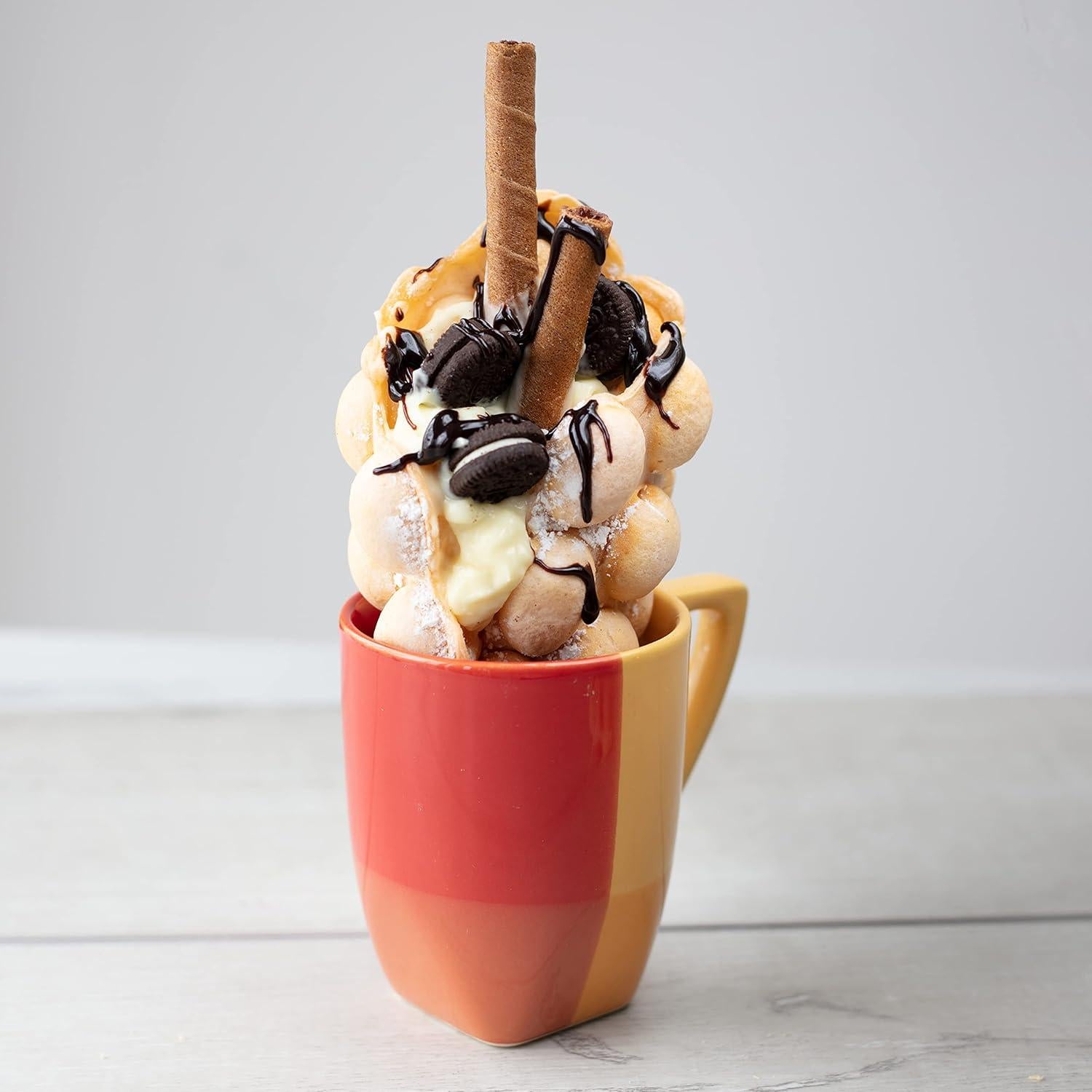 Máquina de Waffles de Burbuja CucinaPro 1000W Antiadherente