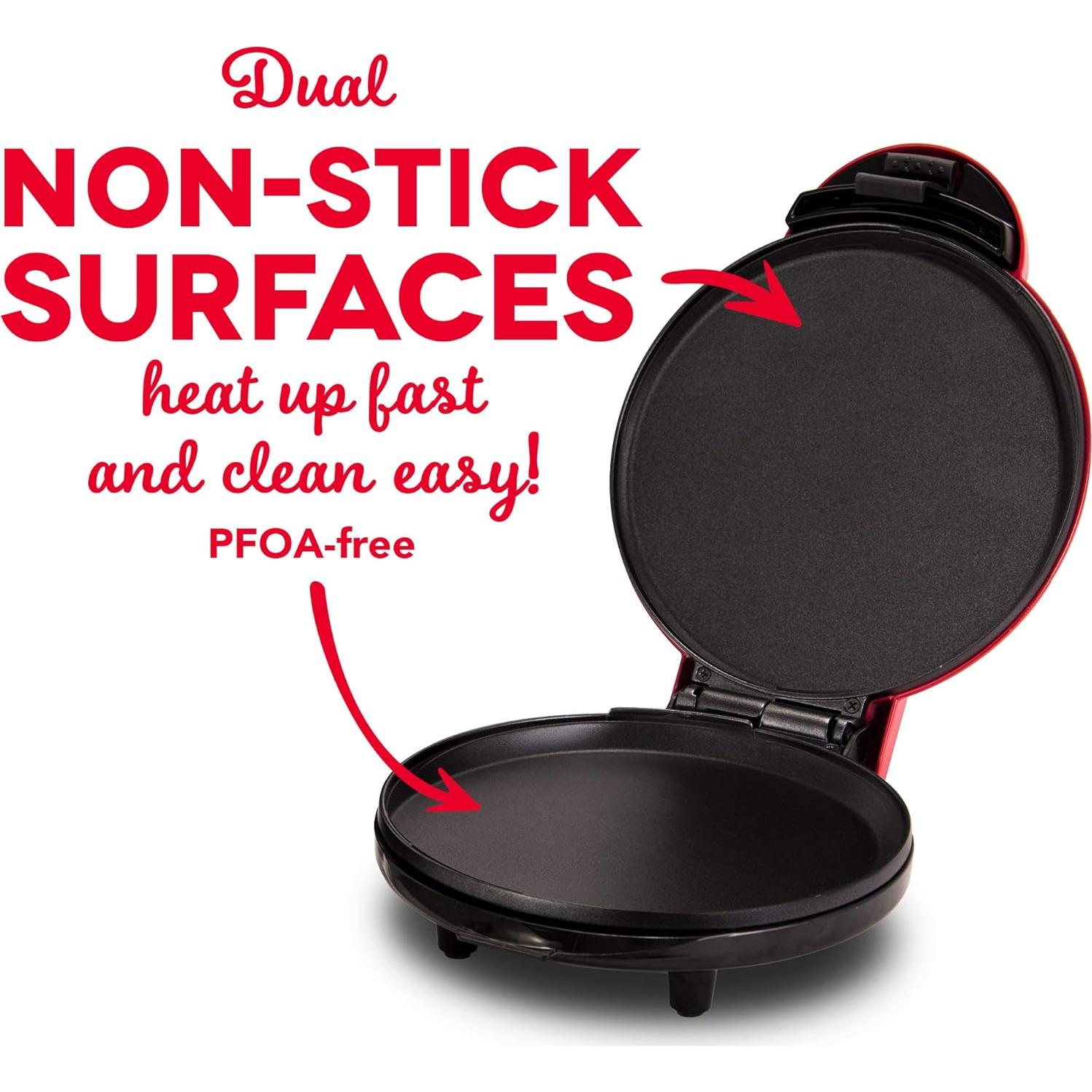 Plancha Eléctrica DASH 20 cm Redonda para Panqueques y Más