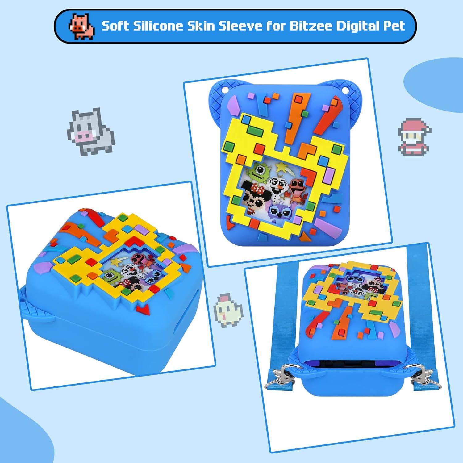 Funda de Silicona BOVKE para Juguete Bitzee Disney Azul