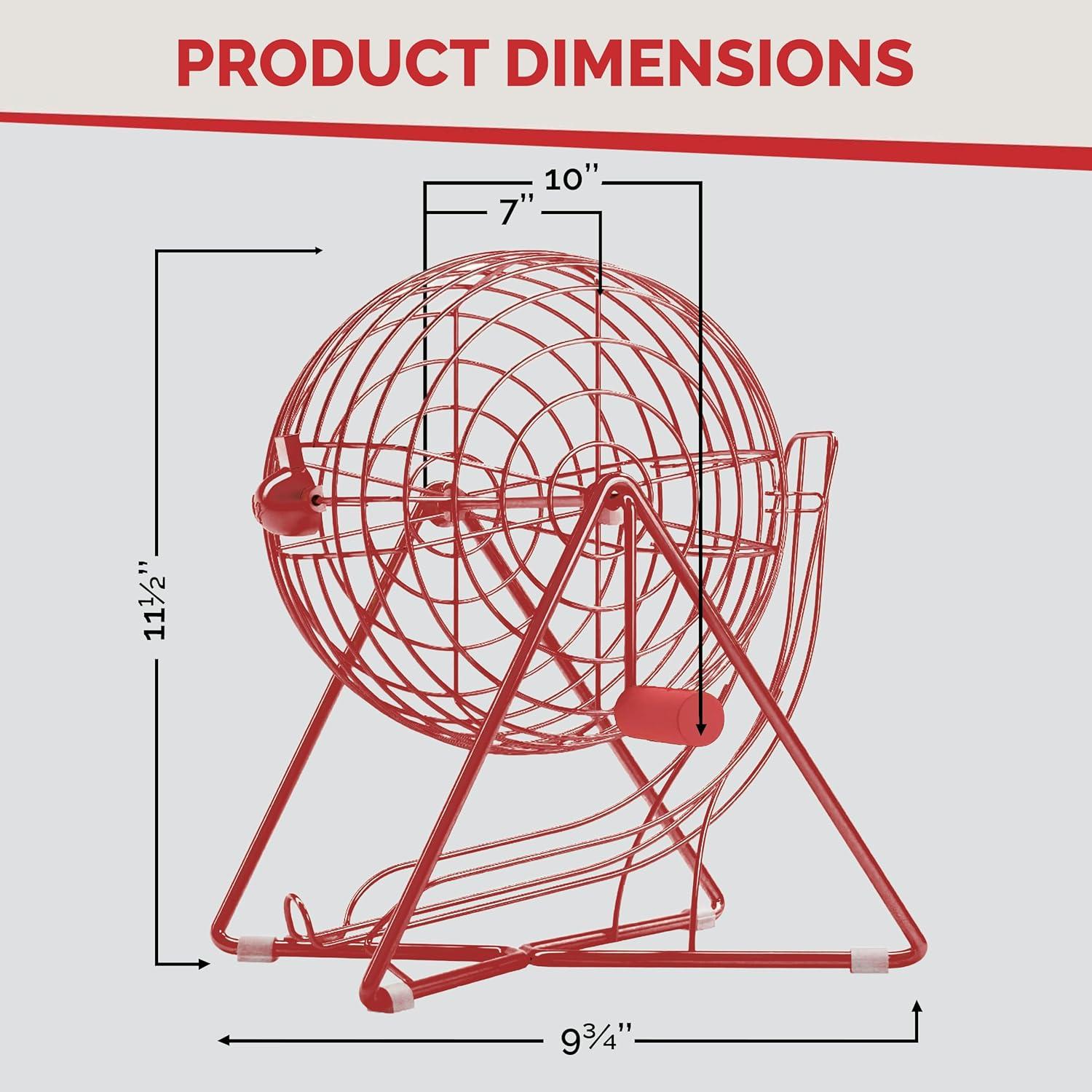 Juego de Bingo MR CHIPS con Jaula de Acero y 300 Fichas