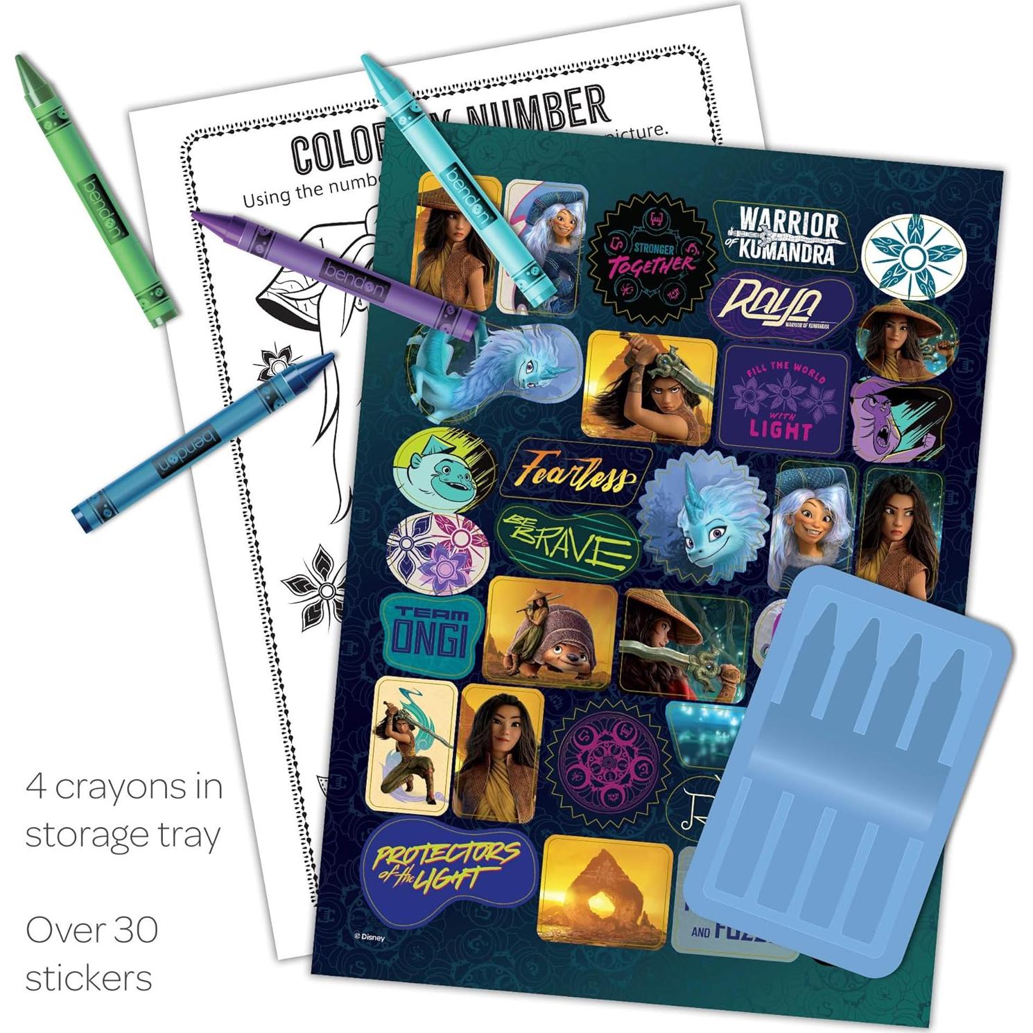 Libro para Colorear Disney Raya y El Último Dragón 48 Páginas