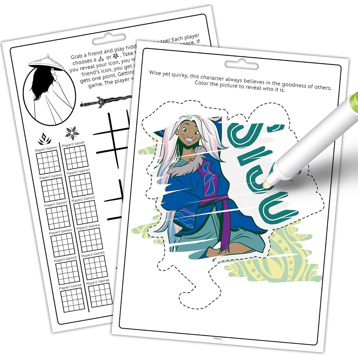 Libro para Colorear Disney Raya y El Último Dragón 48 Páginas