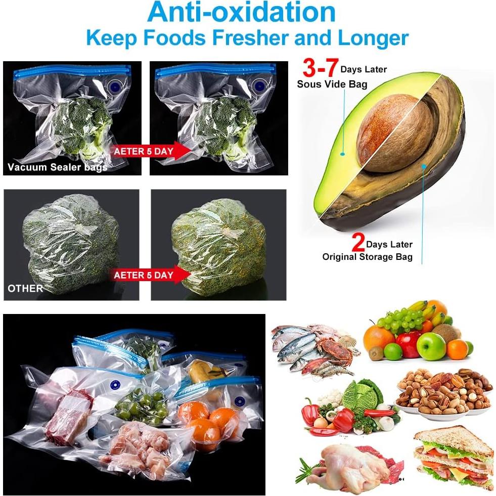 Juego de Sellador al Vacío Kosbon 42 PCS - 30 Bolsas Reutilizables