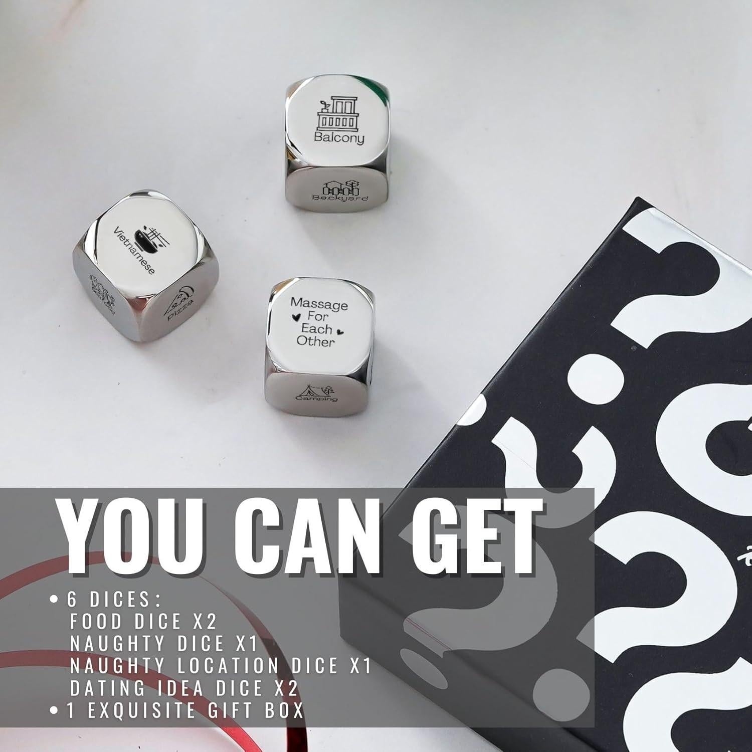 Dados de Decisión INNObeta 6 Piezas para Citas Divertidas