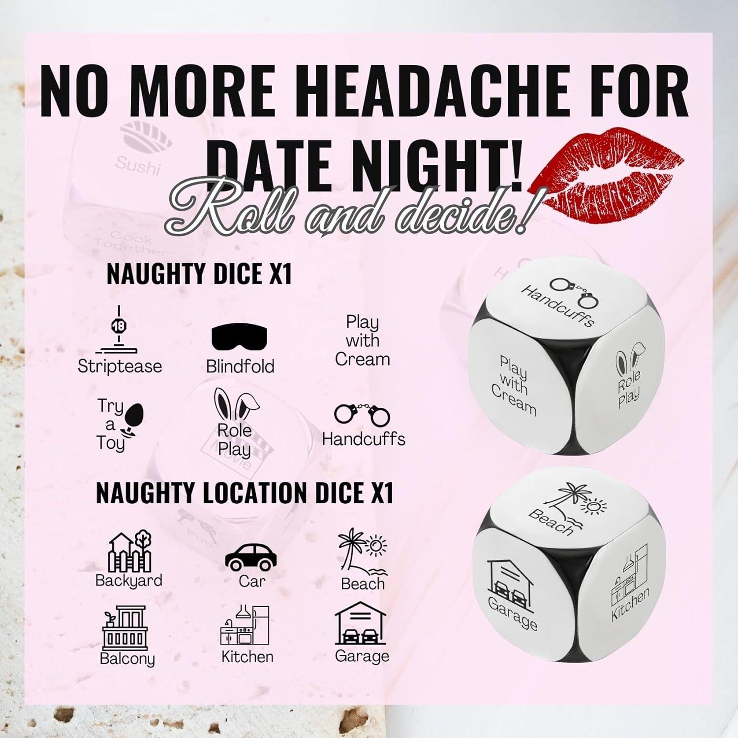 Dados de Decisión INNObeta 6 Piezas para Citas Divertidas