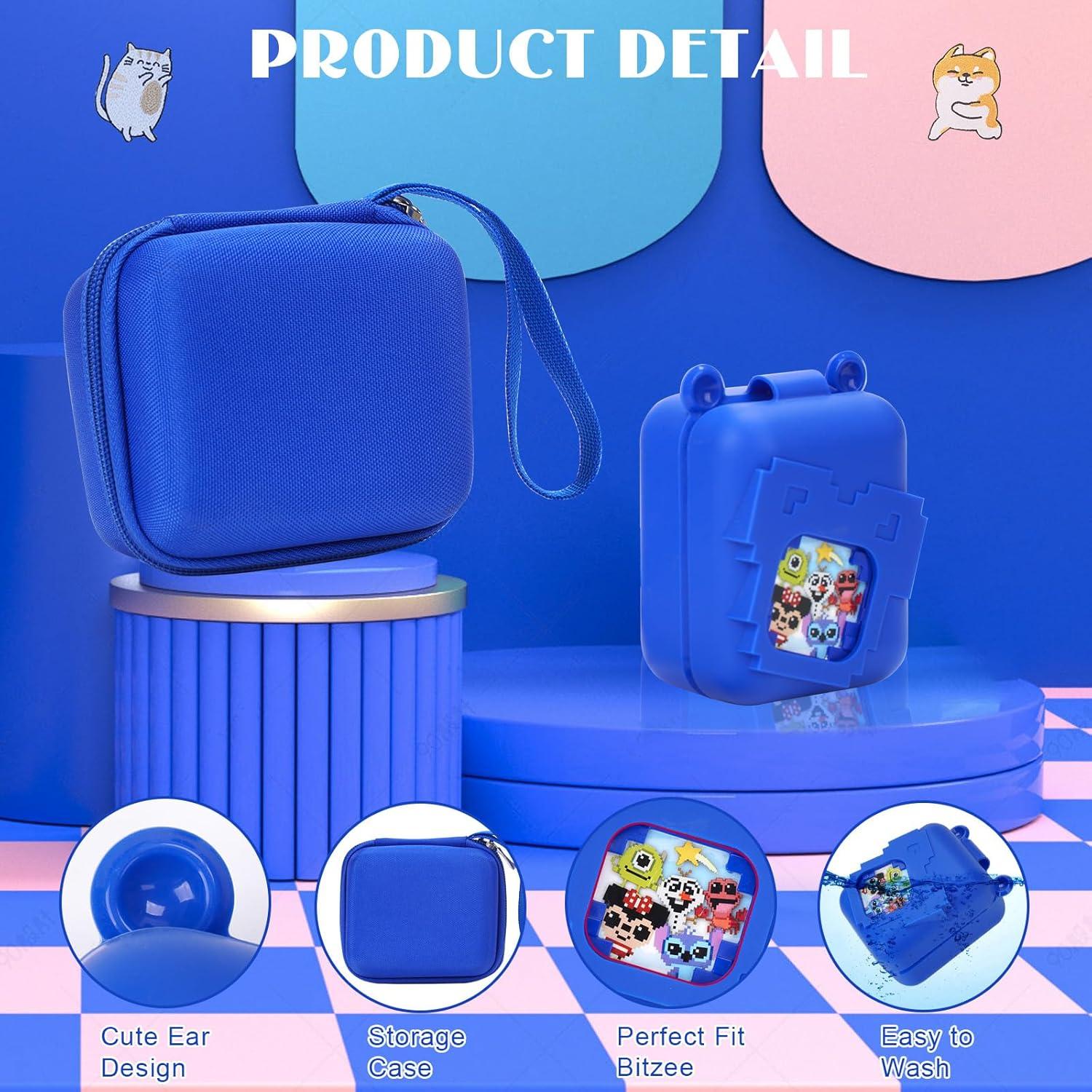 Funda de silicona y transporte para Bitzee Disney Azul
