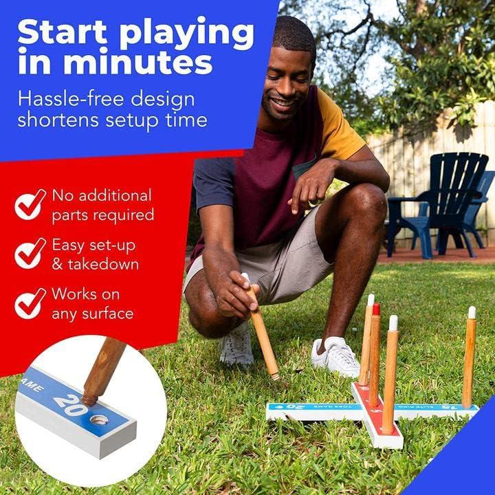 Juego de Lanzamiento de Aros Elite Sportz - Patio y Exterior