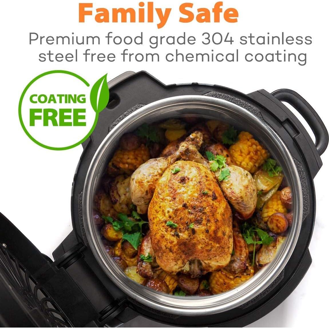 Olla de Acero Inoxidable Goldlion 6.5L para Ninja Foodi