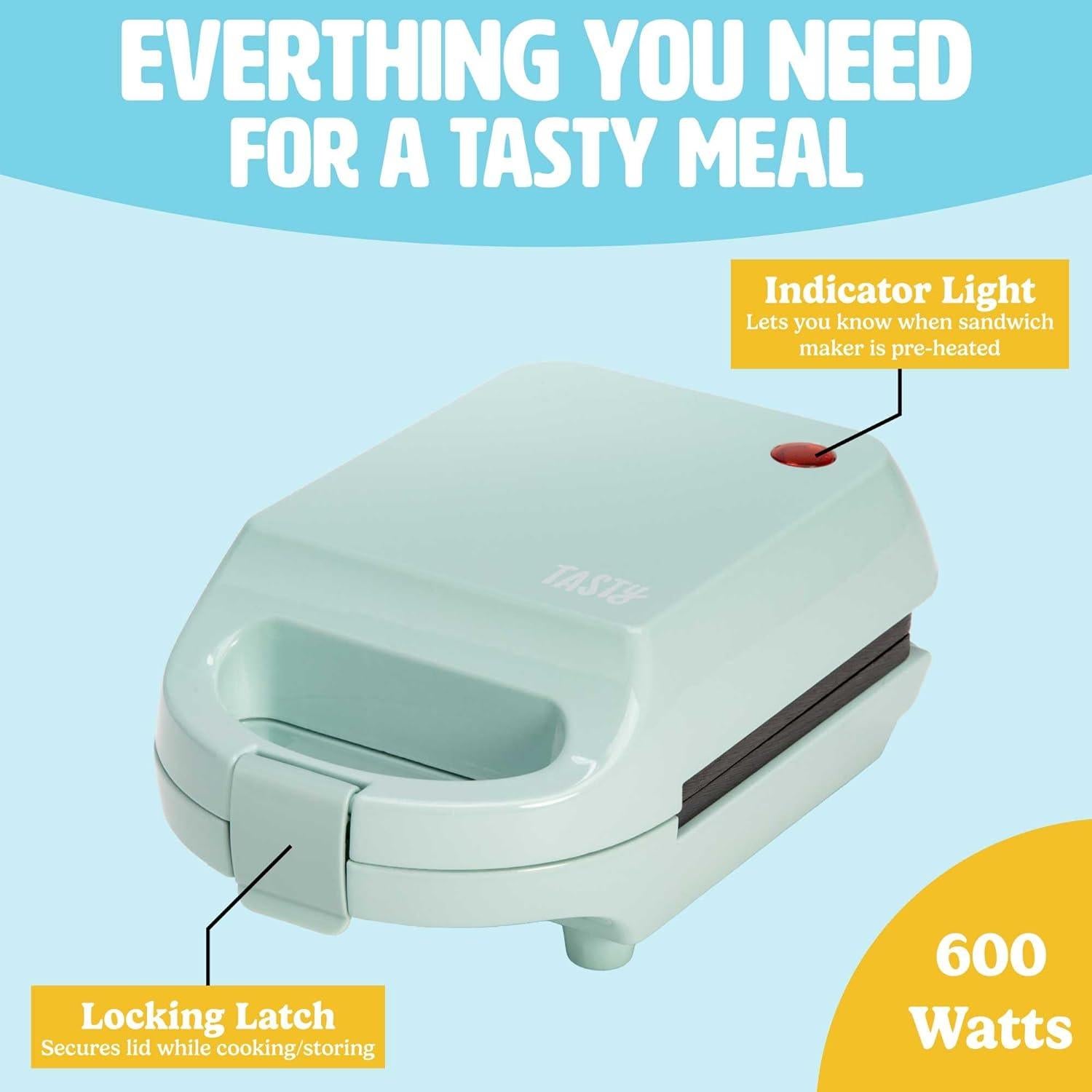 Mini Sandwich Maker Tasty Aqua 600W Antiadherente