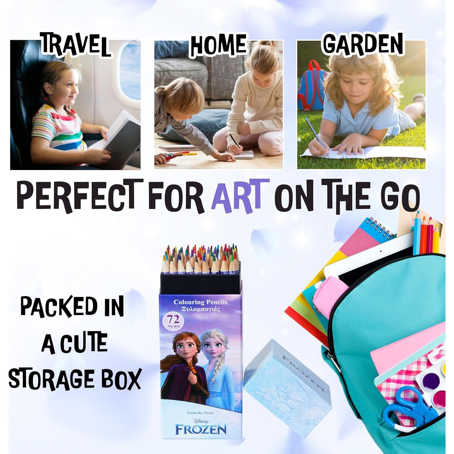 Lápices de Colores Disney 72 Piezas Multicolor para Niños