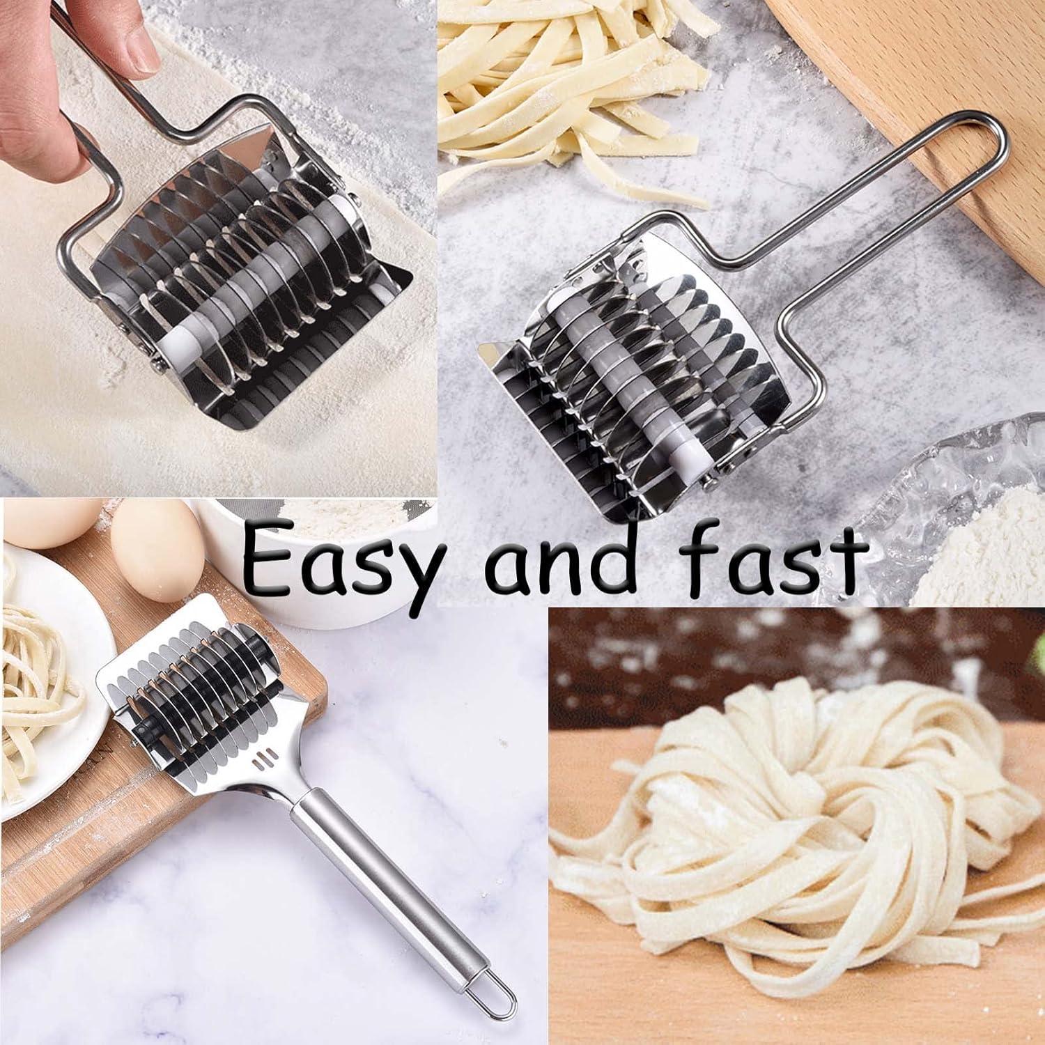 Cortador de Fideos Manual LiXiongBao Acero Inoxidable 9 Discos