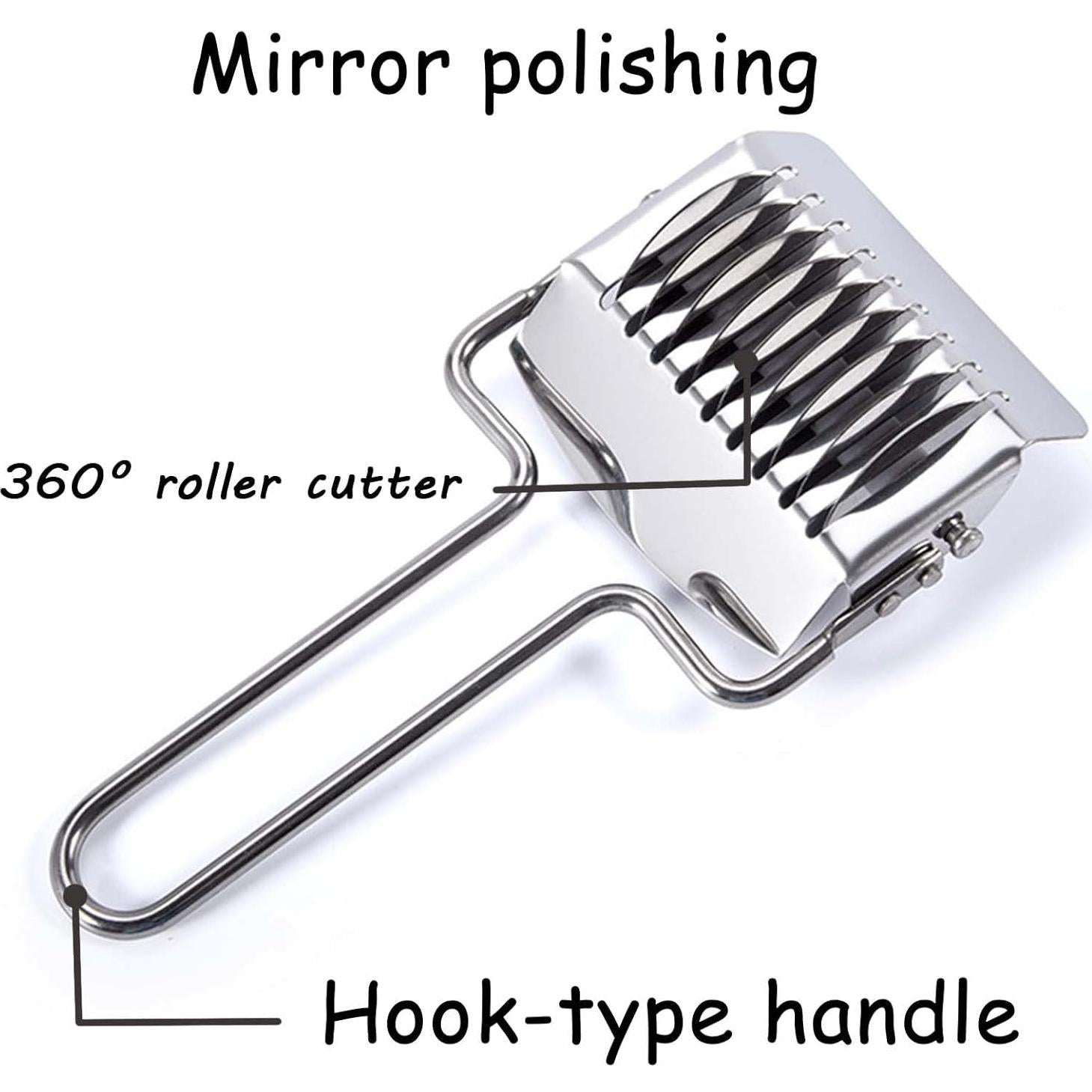 Cortador de Fideos Manual LiXiongBao Acero Inoxidable 9 Discos