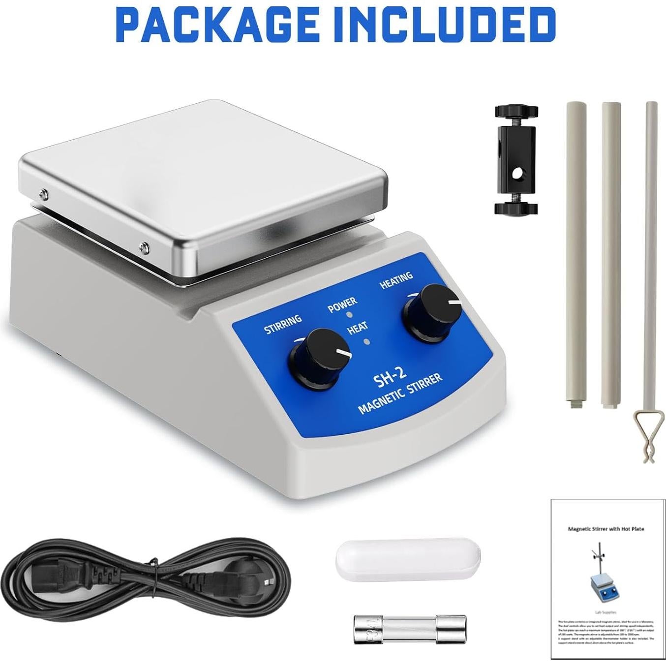 Placa Calentadora Magnética ANZESER SH-2 180W 271°C