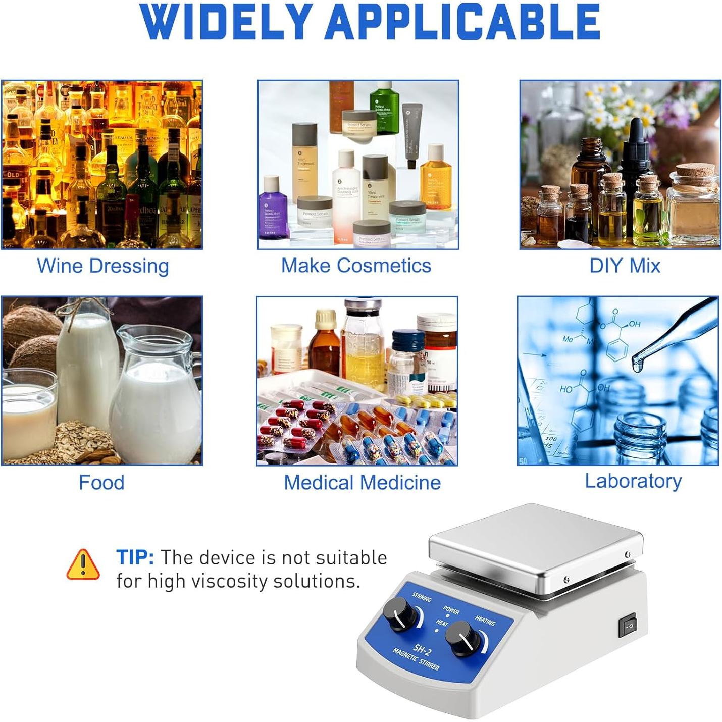 Placa Calentadora Magnética ANZESER SH-2 180W 271°C