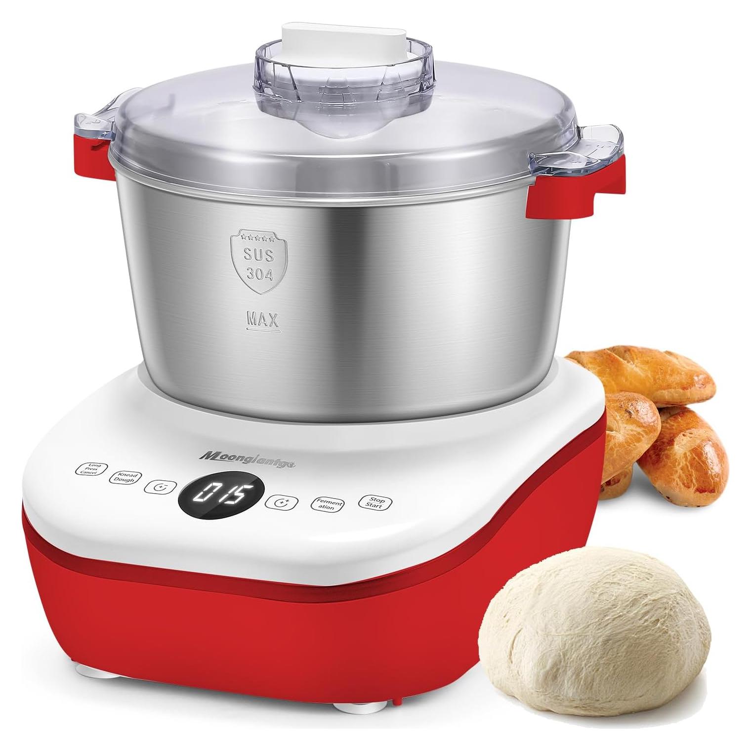 Amasadora de Masa Moongiantgo 5L 200W Táctil Acero Inoxidable