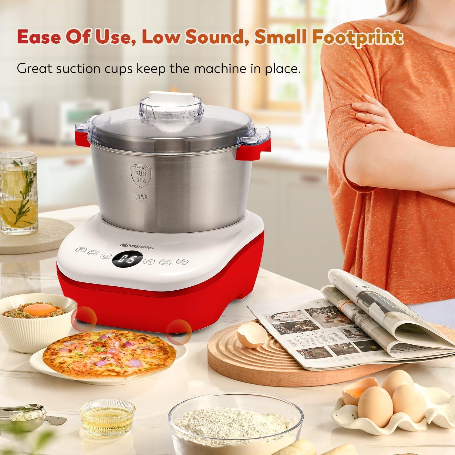 Amasadora de Masa Moongiantgo 5L 200W Táctil Acero Inoxidable