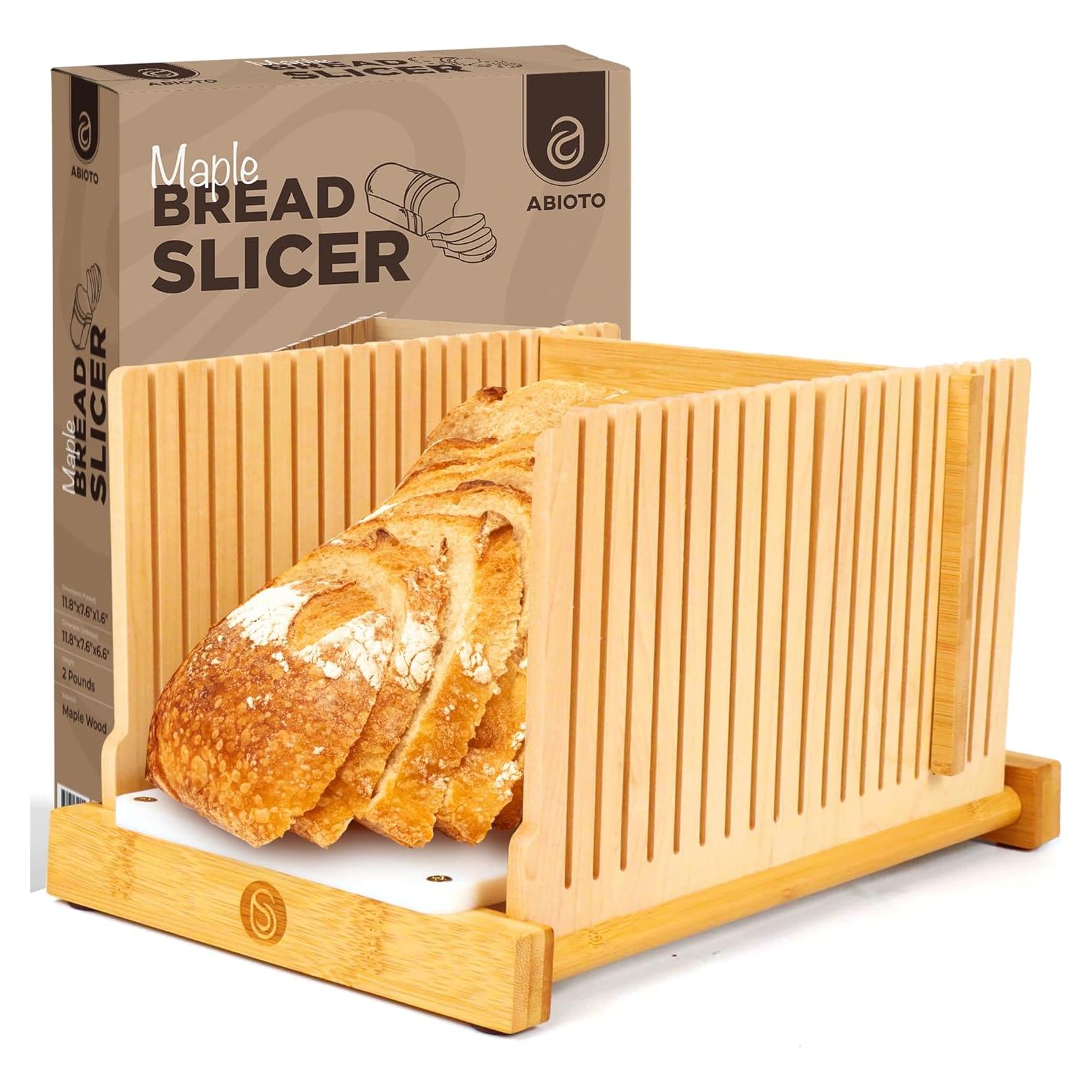 Cortador de Pan ABIOTO Plegable con Base HDPE y 4 Grosor