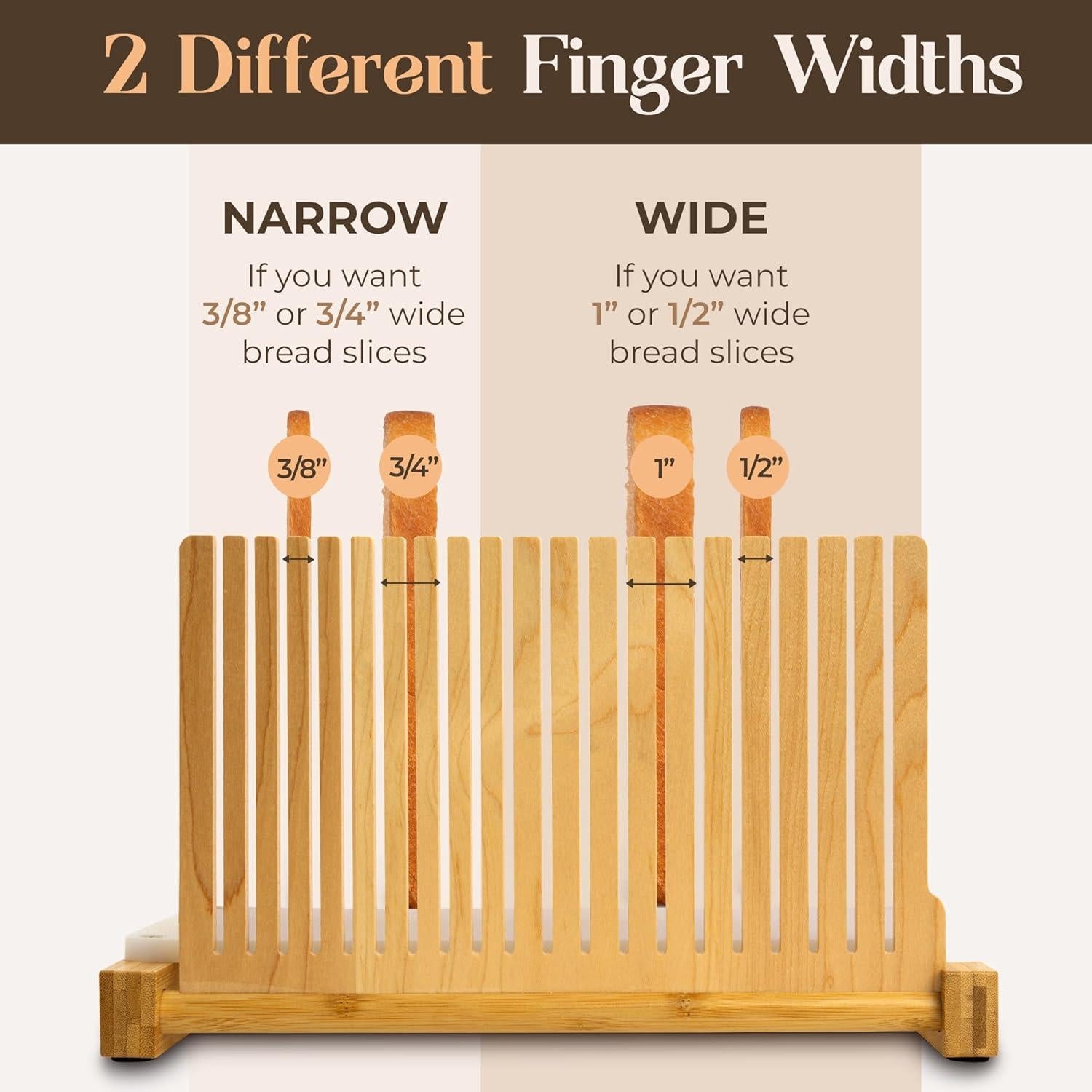 Cortador de Pan ABIOTO Plegable con Base HDPE y 4 Grosor