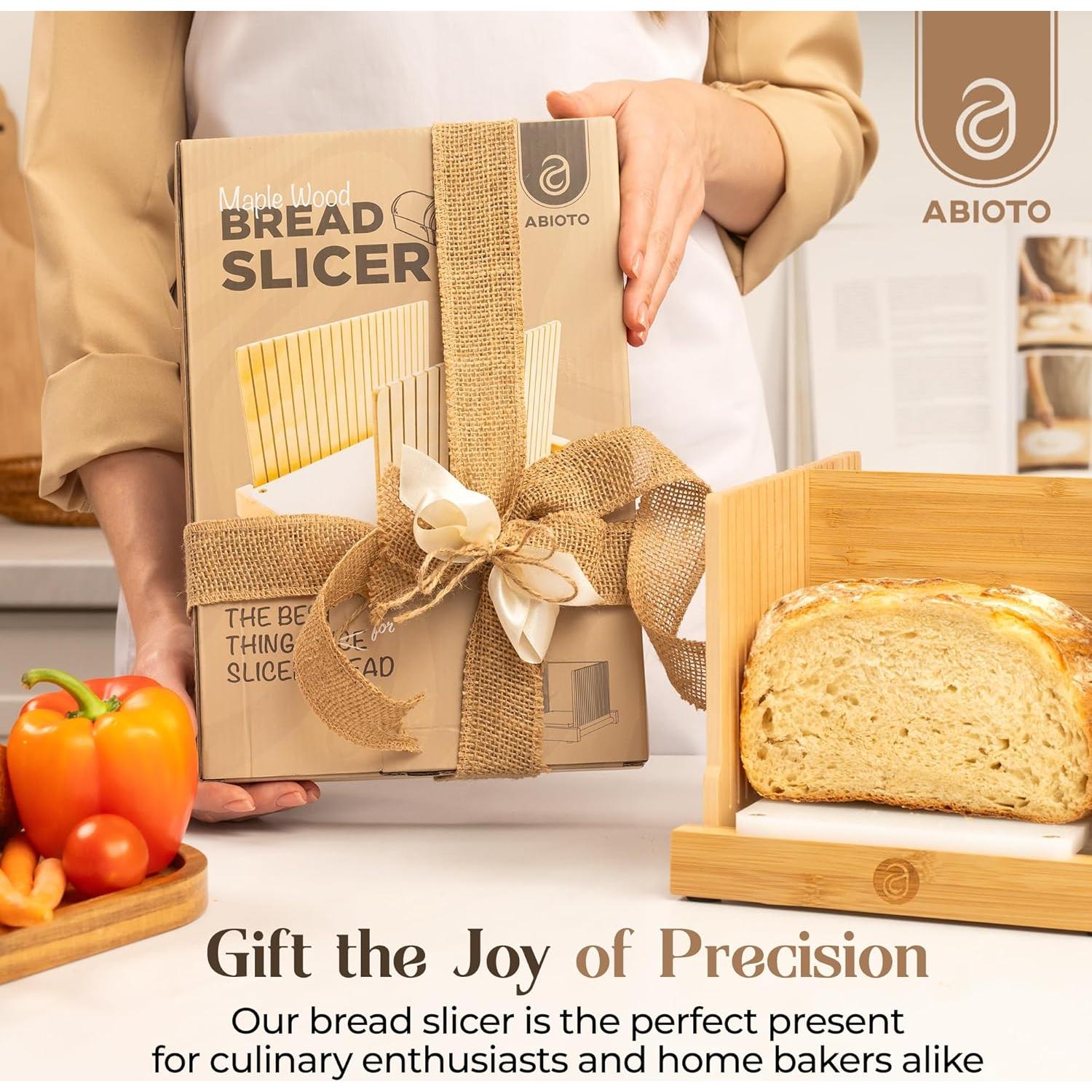 Cortador de Pan ABIOTO Plegable con Base HDPE y 4 Grosor