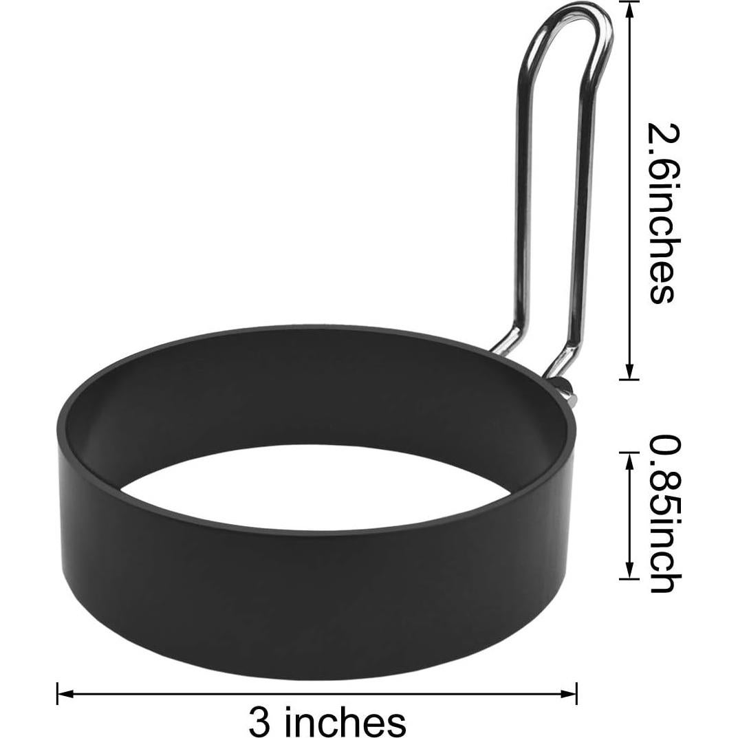 Juego de 4 Moldes de Huevos TTSAM Acero Inoxidable Antiadherente