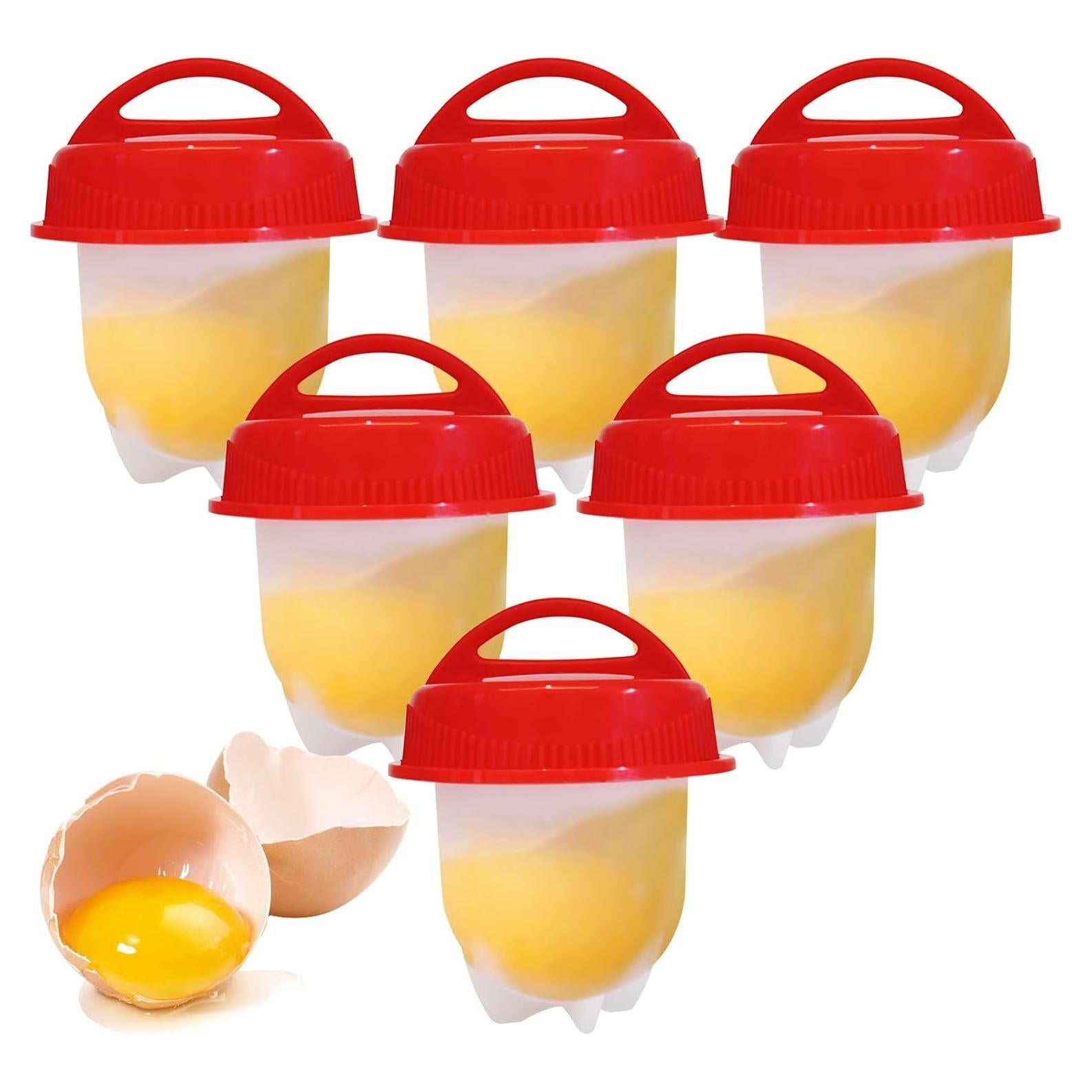 Cocinador de Huevos Duro KINKIMISTINA 6 Piezas Antiadherente