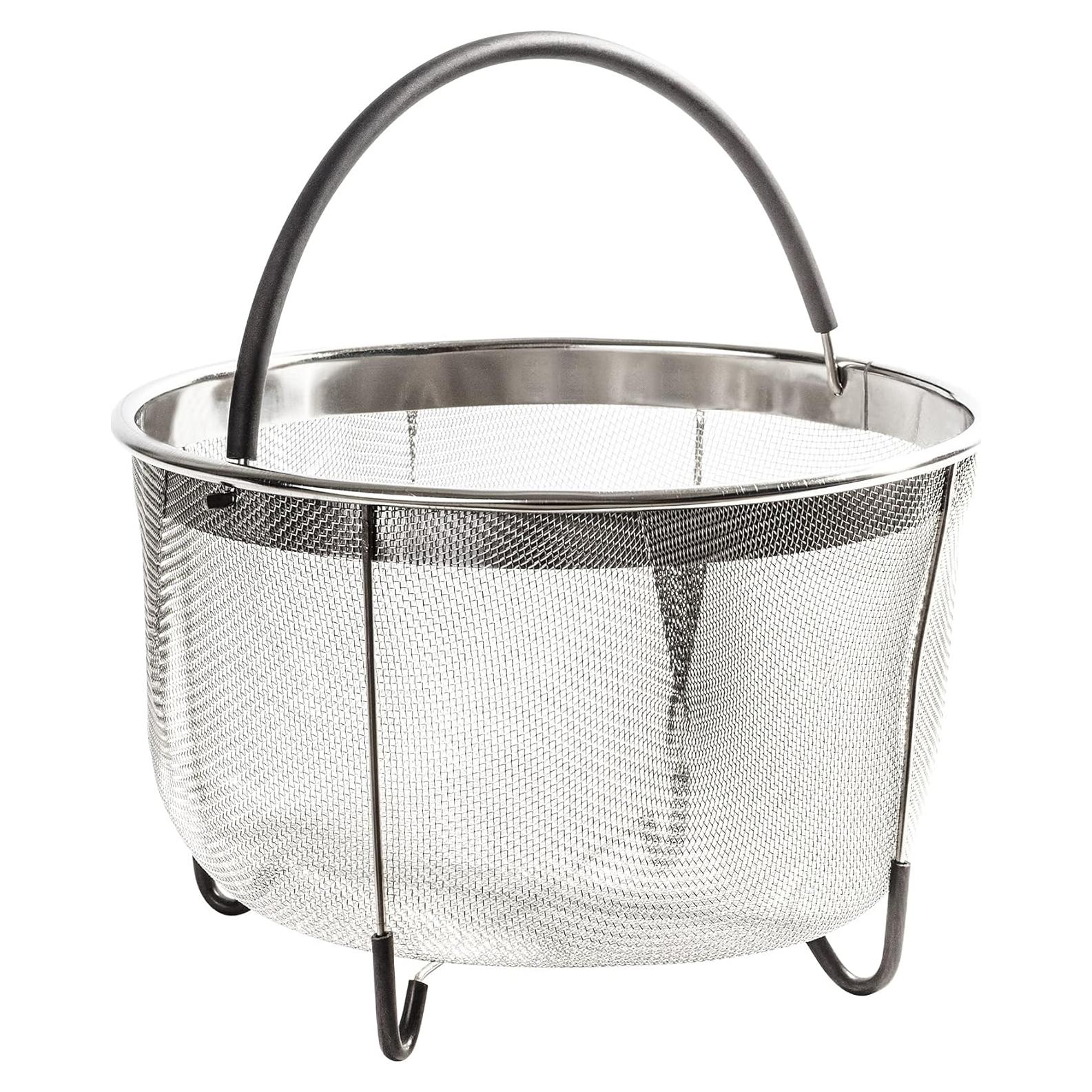 Cesta de Vapor Acero Inoxidable 8QT Prepmen para Instant Pot