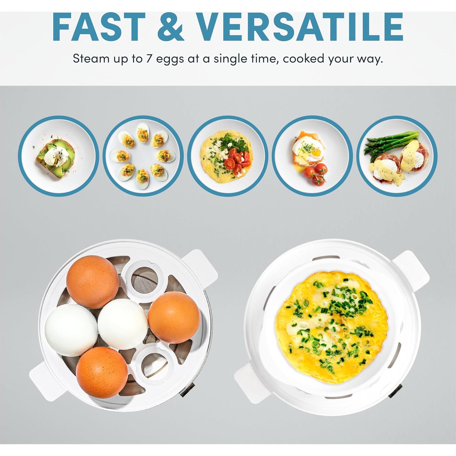 Cocedor de Huevos Eléctrico Aroma AEB-807 XL para 7 Huevos