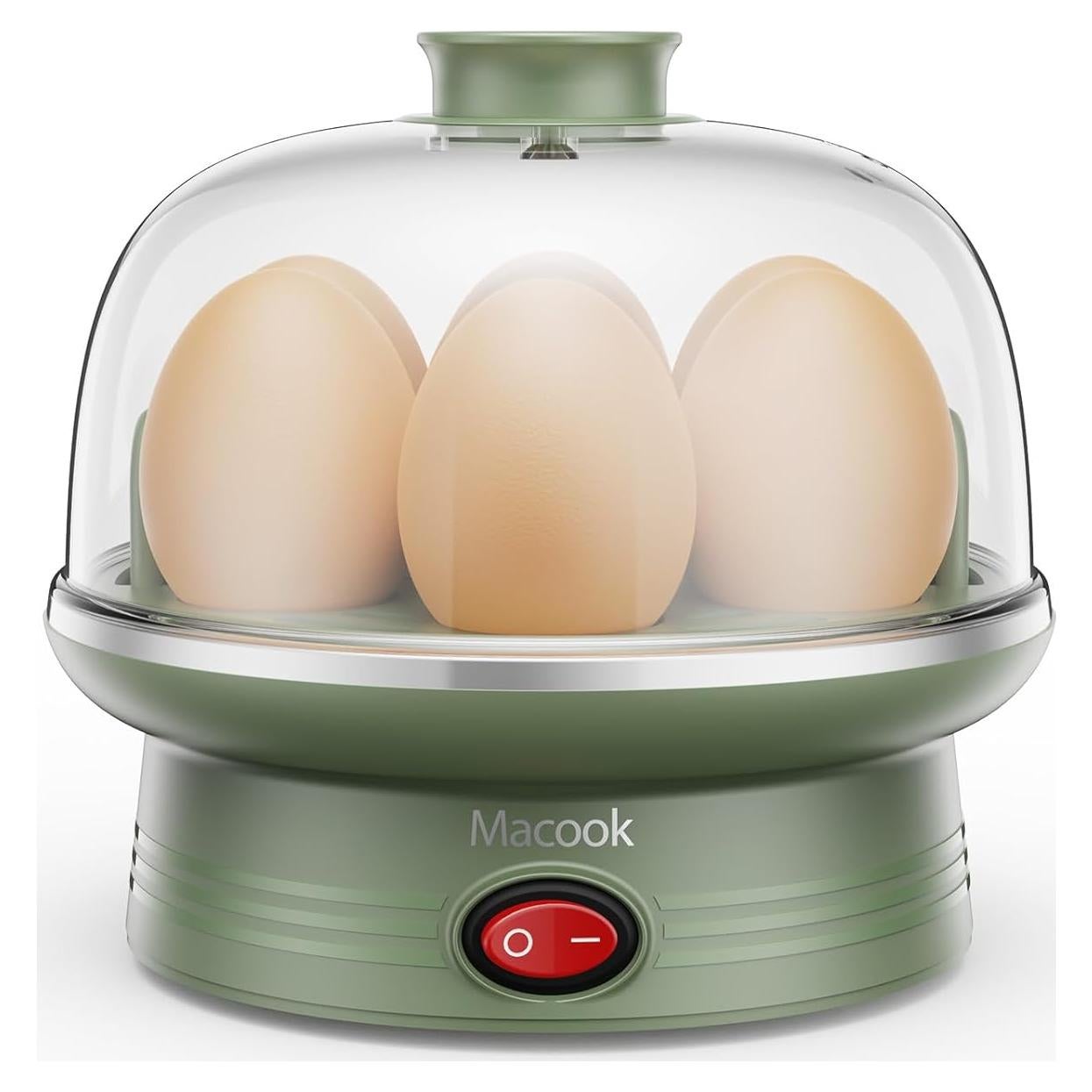 Cocedor de Huevos Macook Eléctrico Verde 7 Huevos Automático