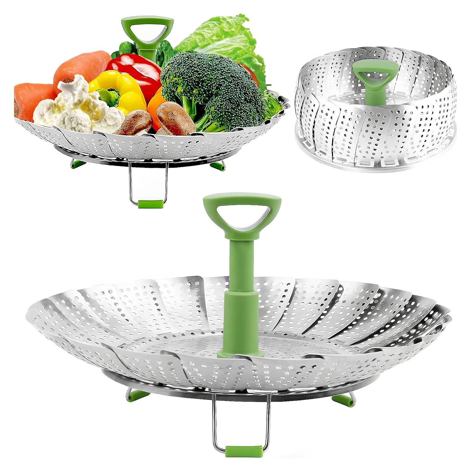 Cesta de Vapor Consevisen Acero Inoxidable 12.95 a 22.86 cm