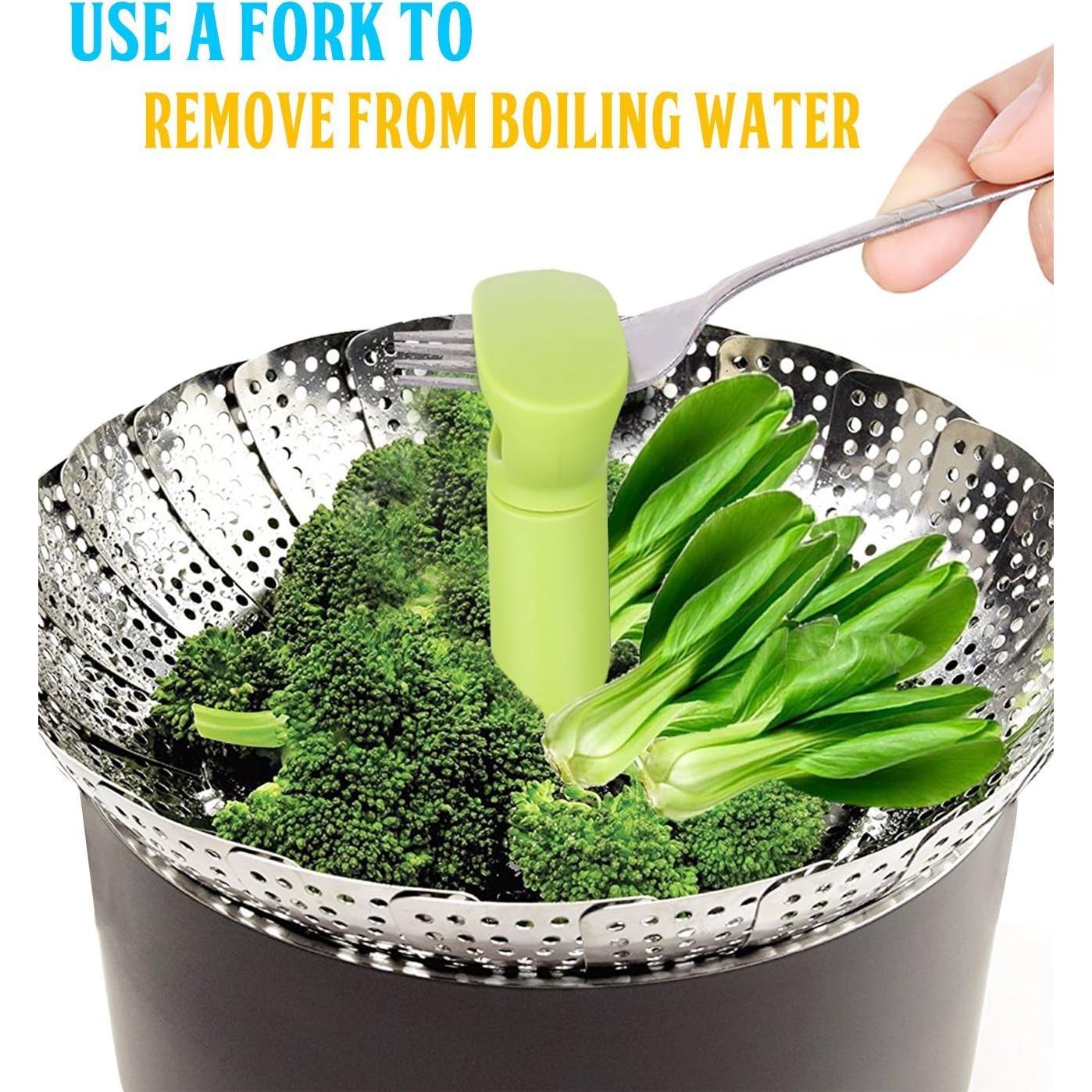 Cesta de Vapor Consevisen Acero Inoxidable 12.95 a 22.86 cm