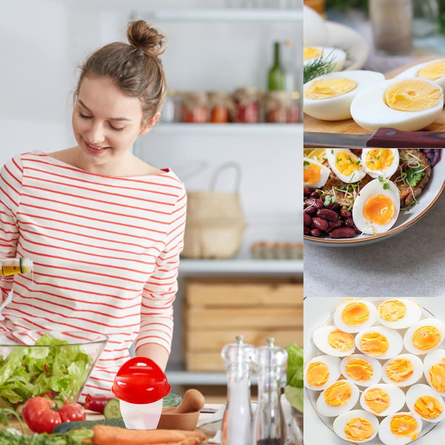 Cocedor de Huevos JJYHEHOT 6 Piezas Silicona Antiadherente