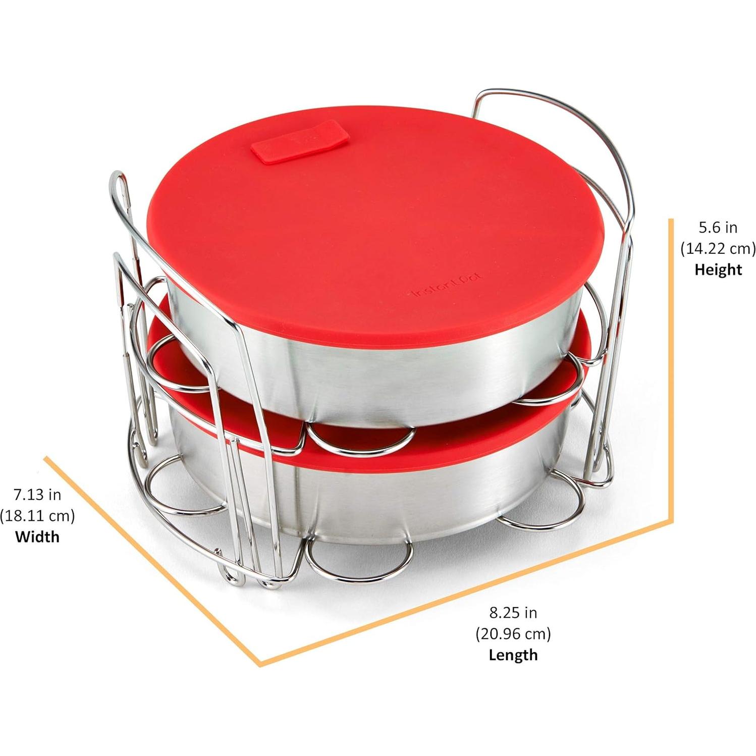 Juego de Cocina 8 Piezas Instant Pot Rojo Compatible 6-8 Qt