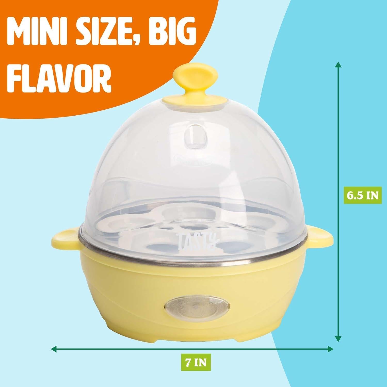 Mini Cocedor de Huevos Tasty Amarillo 5 Huevos 360W
