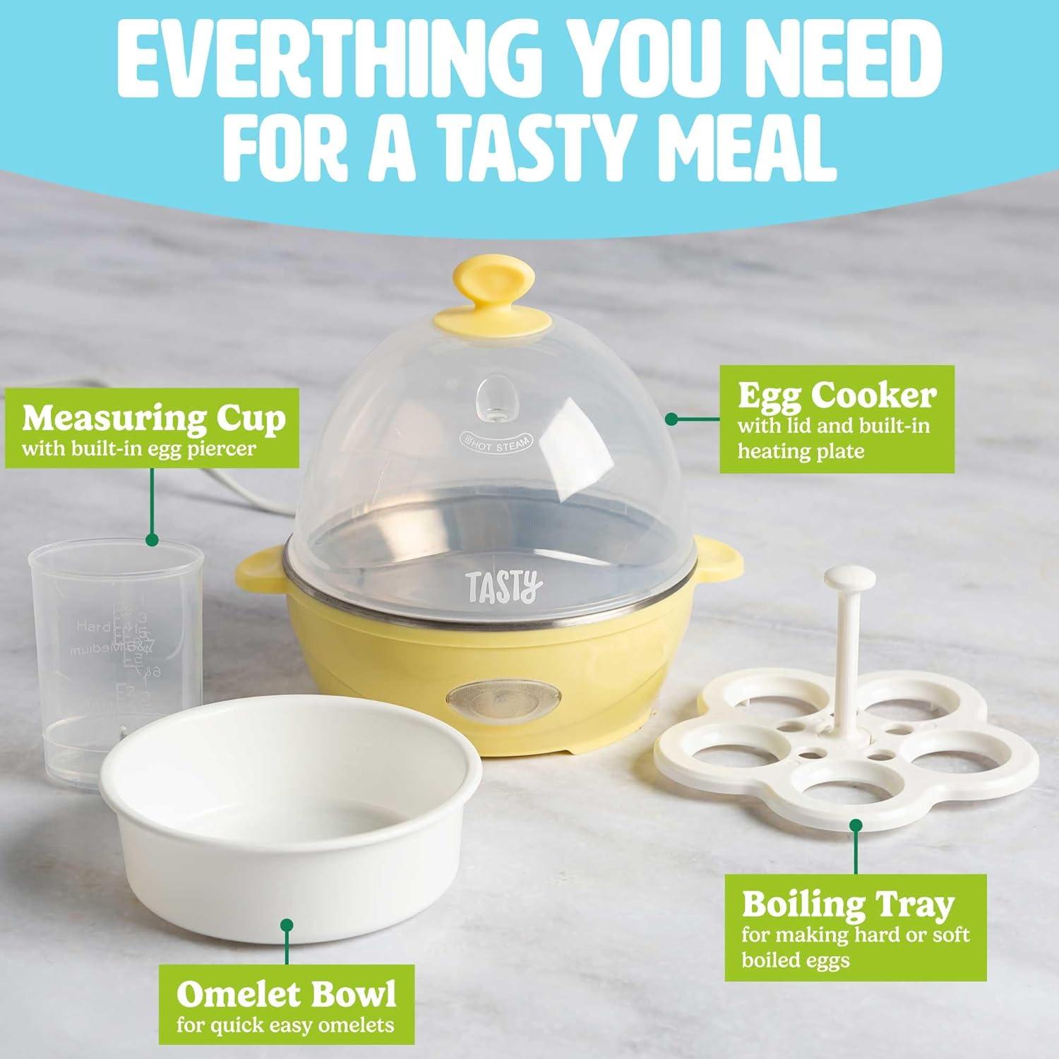 Mini Cocedor de Huevos Tasty Amarillo 5 Huevos 360W