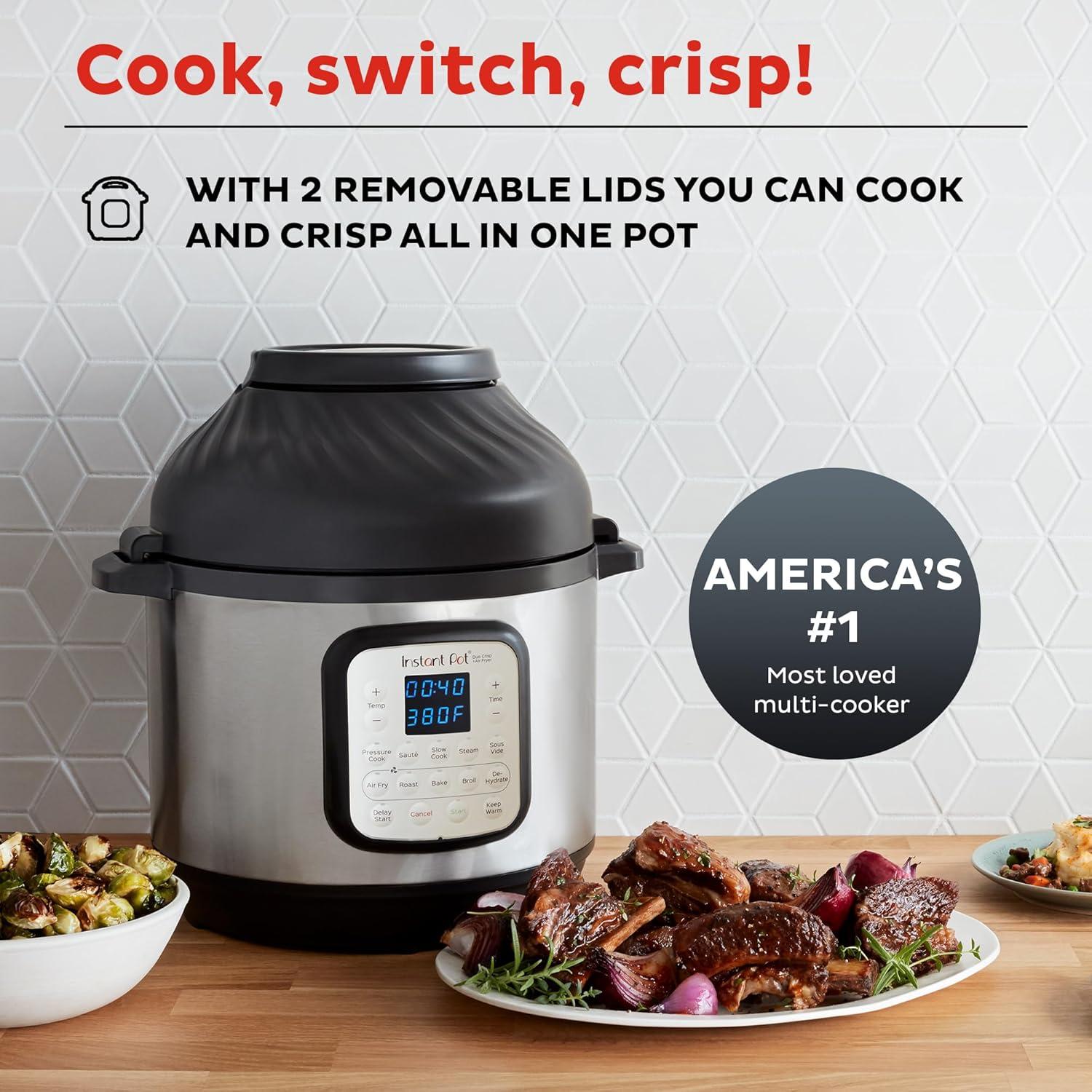 Olla de Presión Instant Pot Duo Crisp 8QT 11 en 1