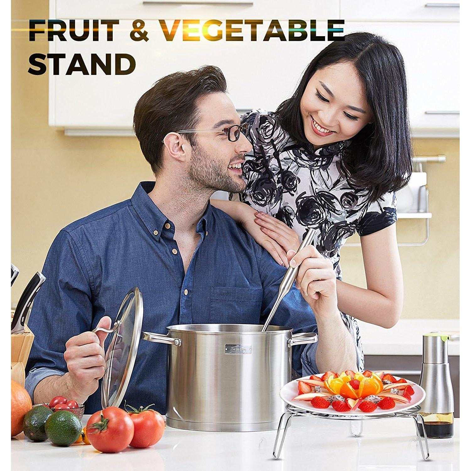 Soporte de Vapor Konrisa Acero Inoxidable 3 en 1 para Cocción