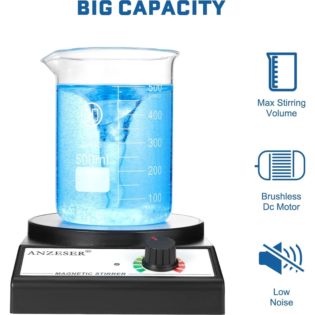 Agitador Magnético ANZESER MX-3K 3000RPM 3L