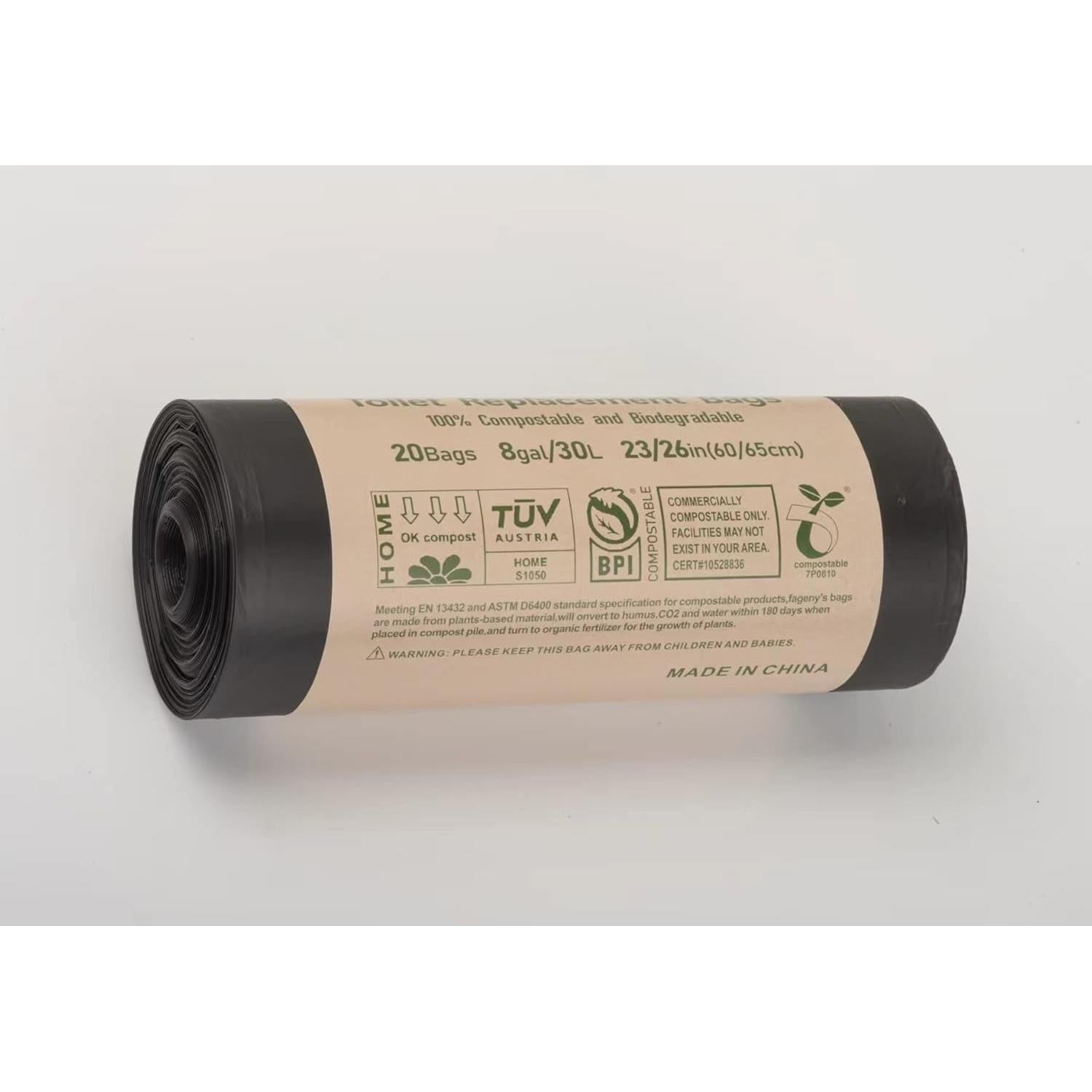 Bolsas de Inodoro Portátiles TYI 20 Pzas 30 Litros Biodegradables