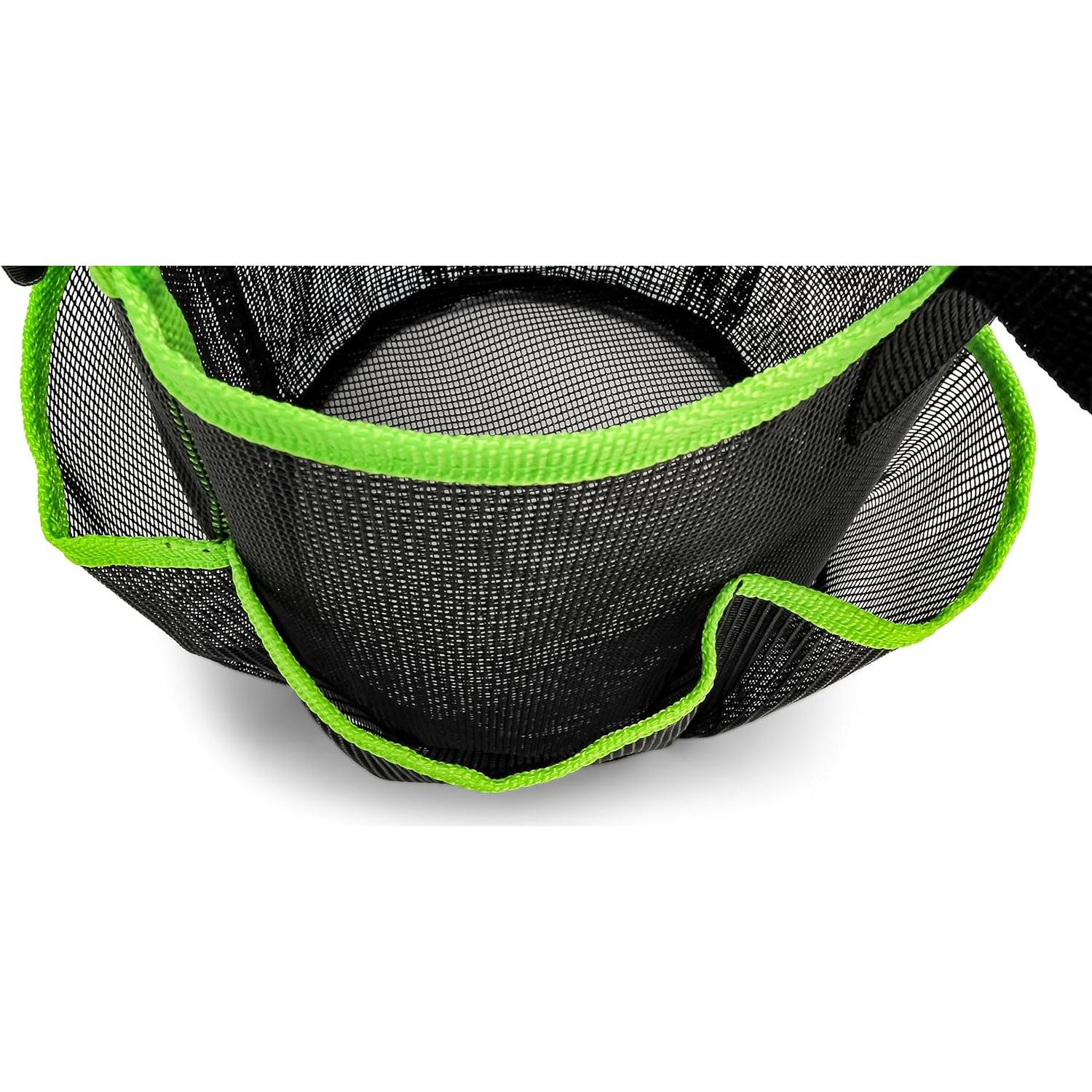 Caddy de Ducha Camco 51997 Malla Negro y Verde 22.86 cm