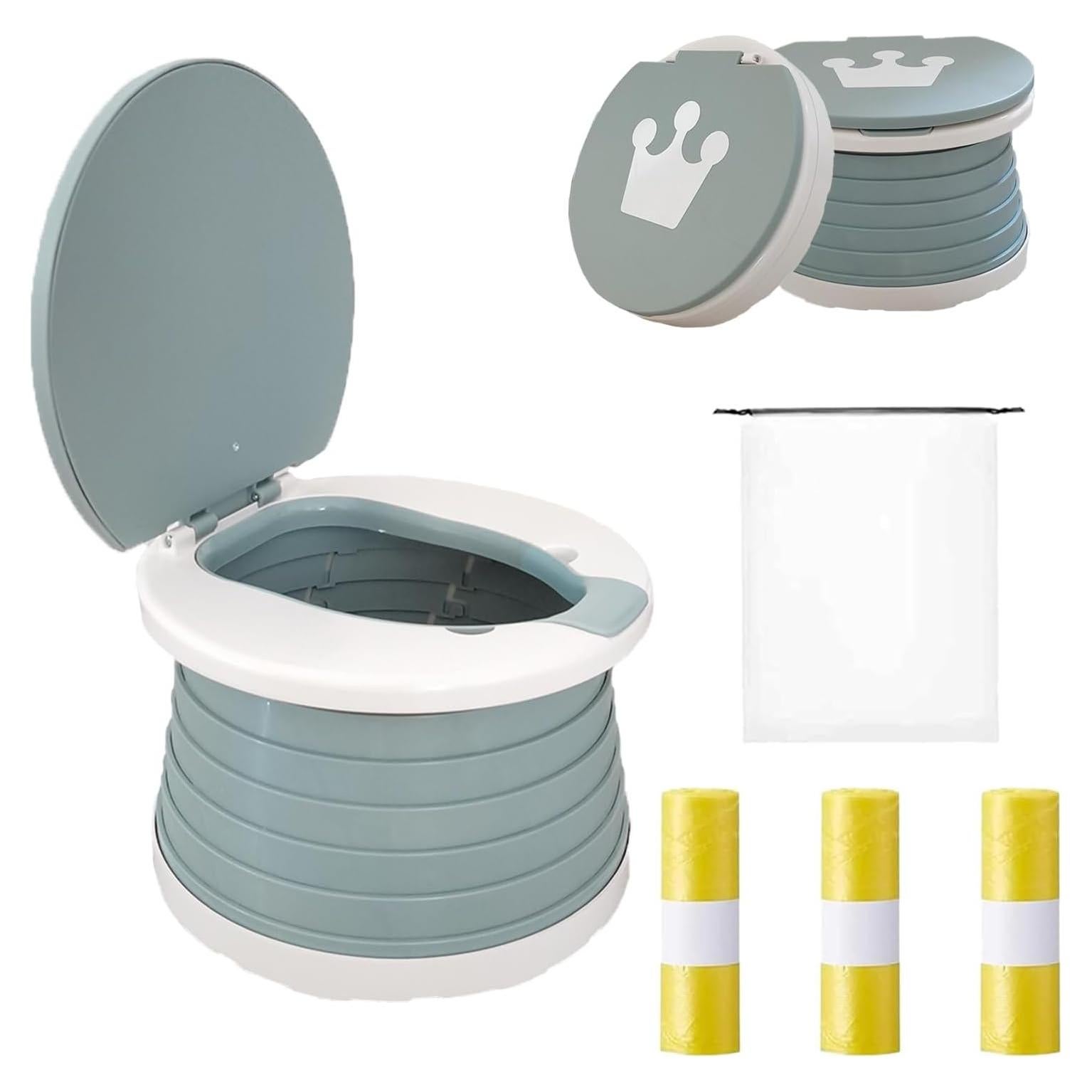 Orinal de viaje SunnySmile G-1 portátil plegable gris