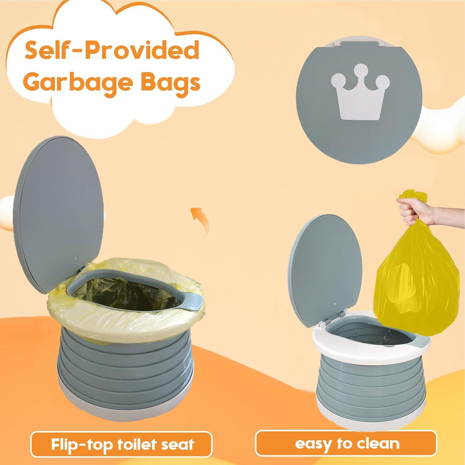 Orinal de viaje SunnySmile G-1 portátil plegable gris