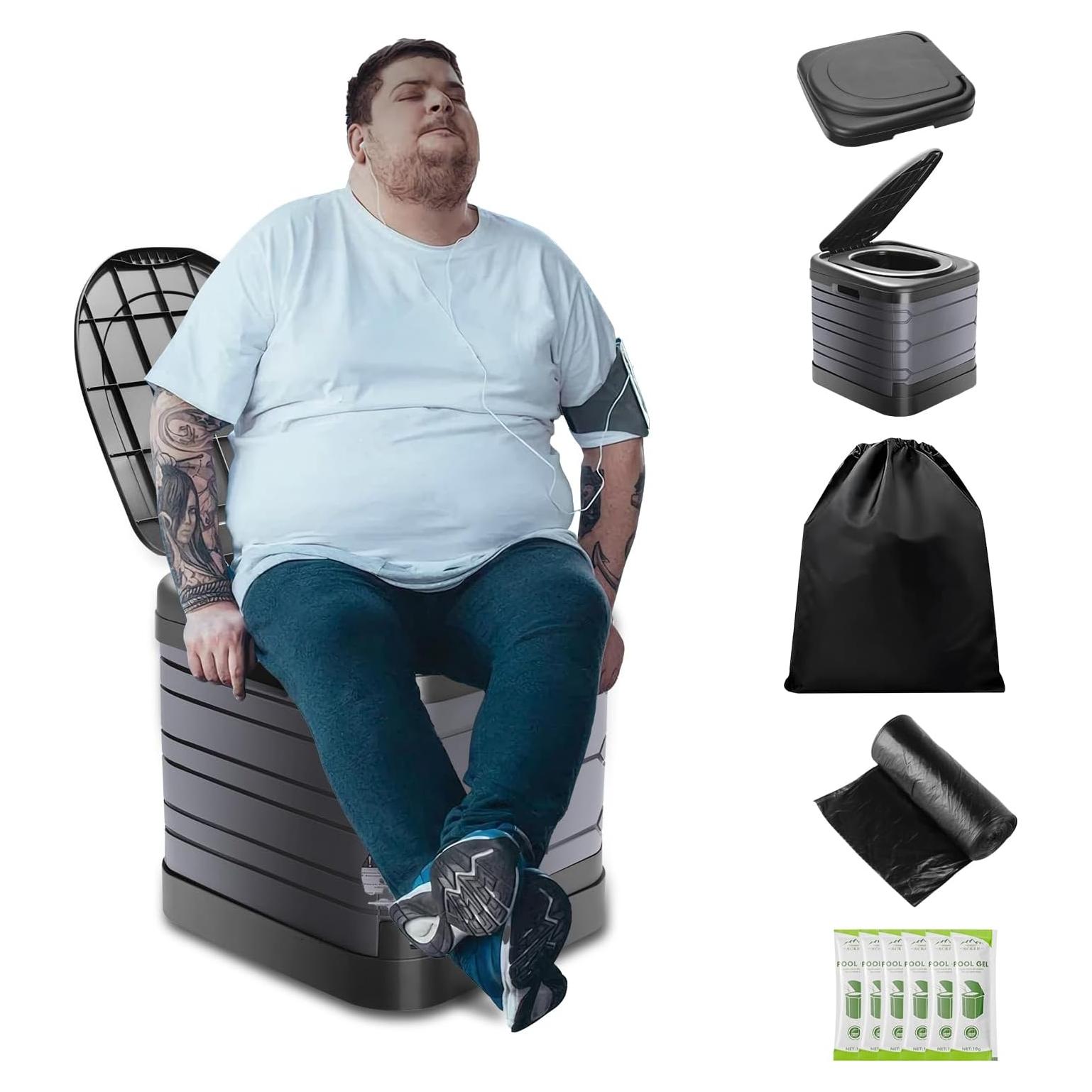 Inodoro Portátil Sckee XXL 40.6 cm Camping con Tapa