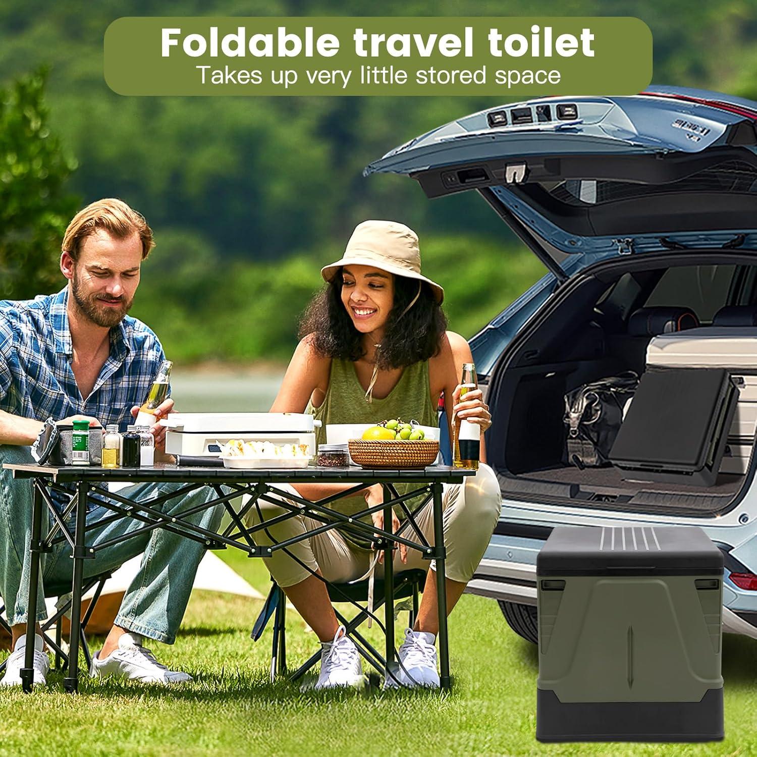 Inodoro Portátil ARCITON Plegable 38x36 cm Verde