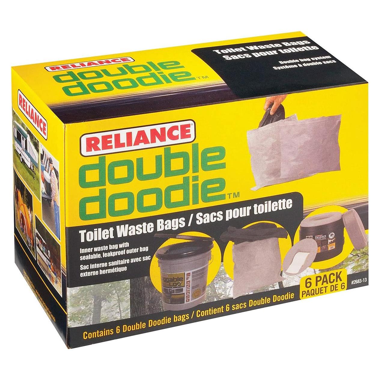 Bolsas Desechos Inodoro Portátil Reliance Double Doodie 6 Pzas