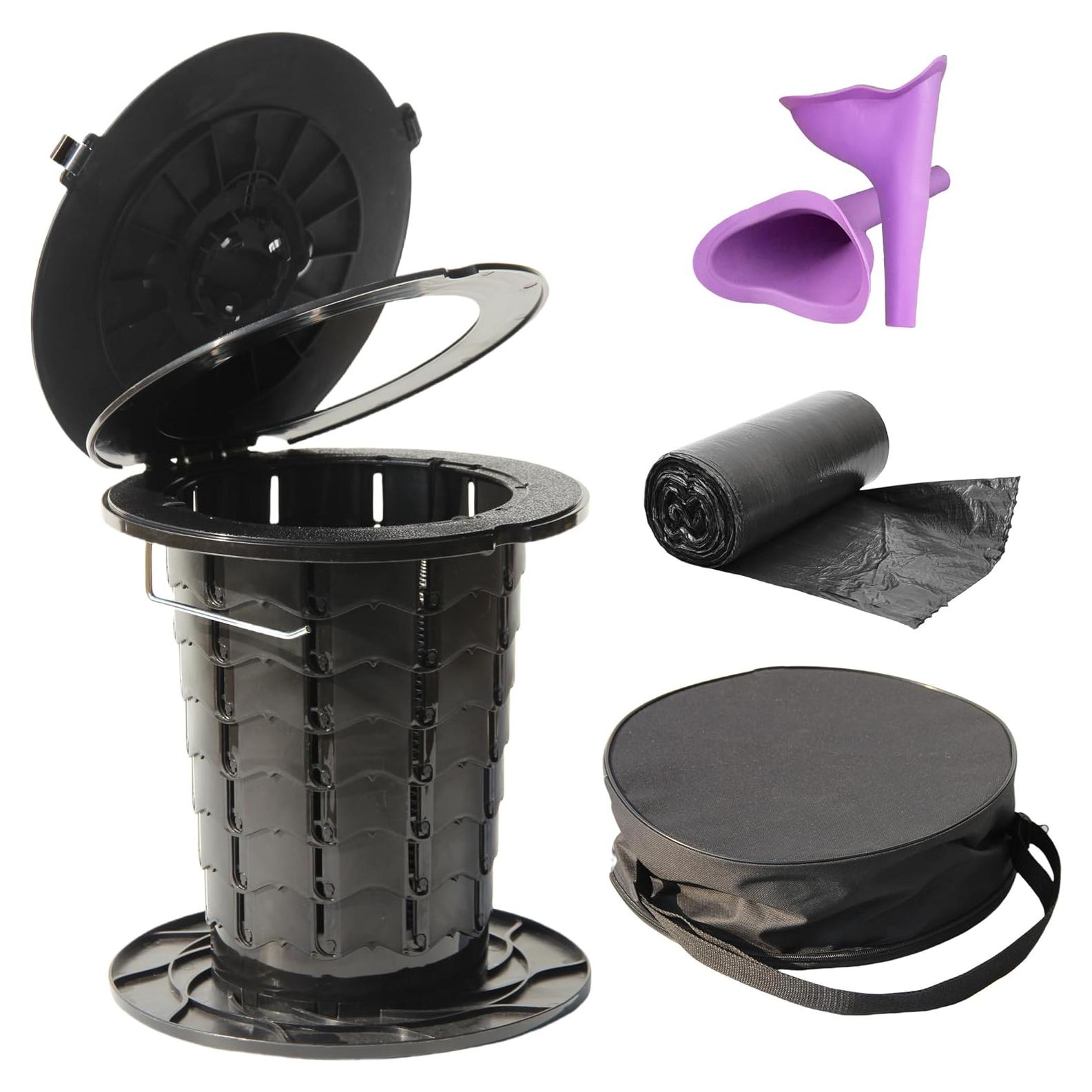 Inodoro Portátil ALEVMOOM Plegable Ajustable 1.27 kg