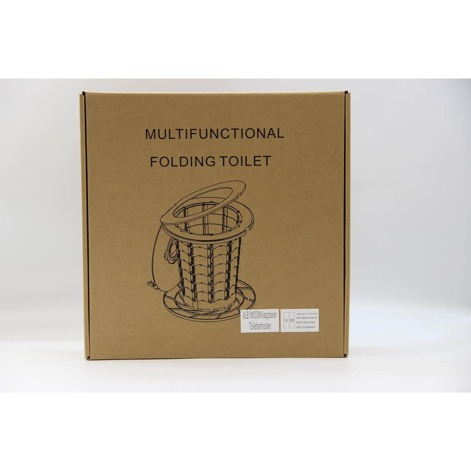 Inodoro Portátil ALEVMOOM Plegable Ajustable 1.27 kg