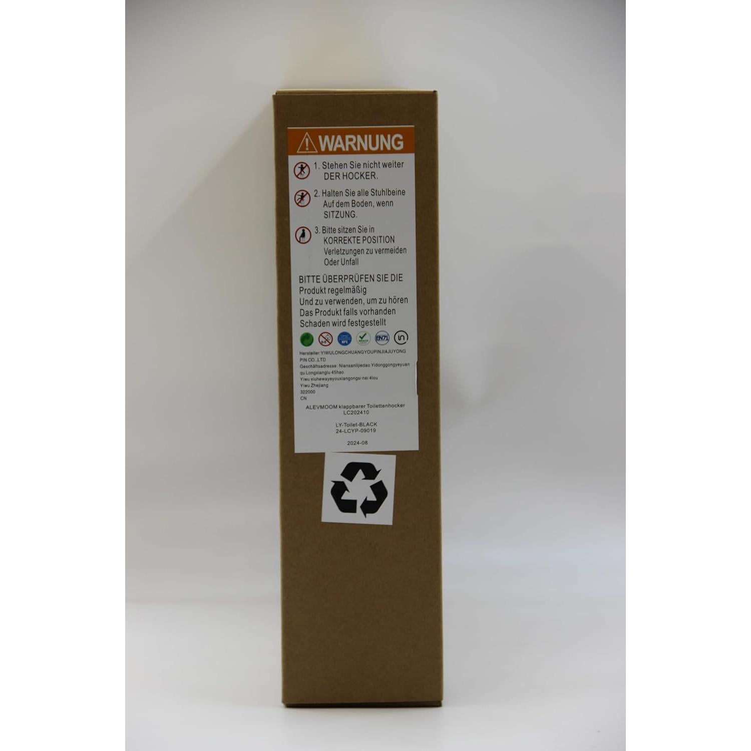 Inodoro Portátil ALEVMOOM Plegable Ajustable 1.27 kg